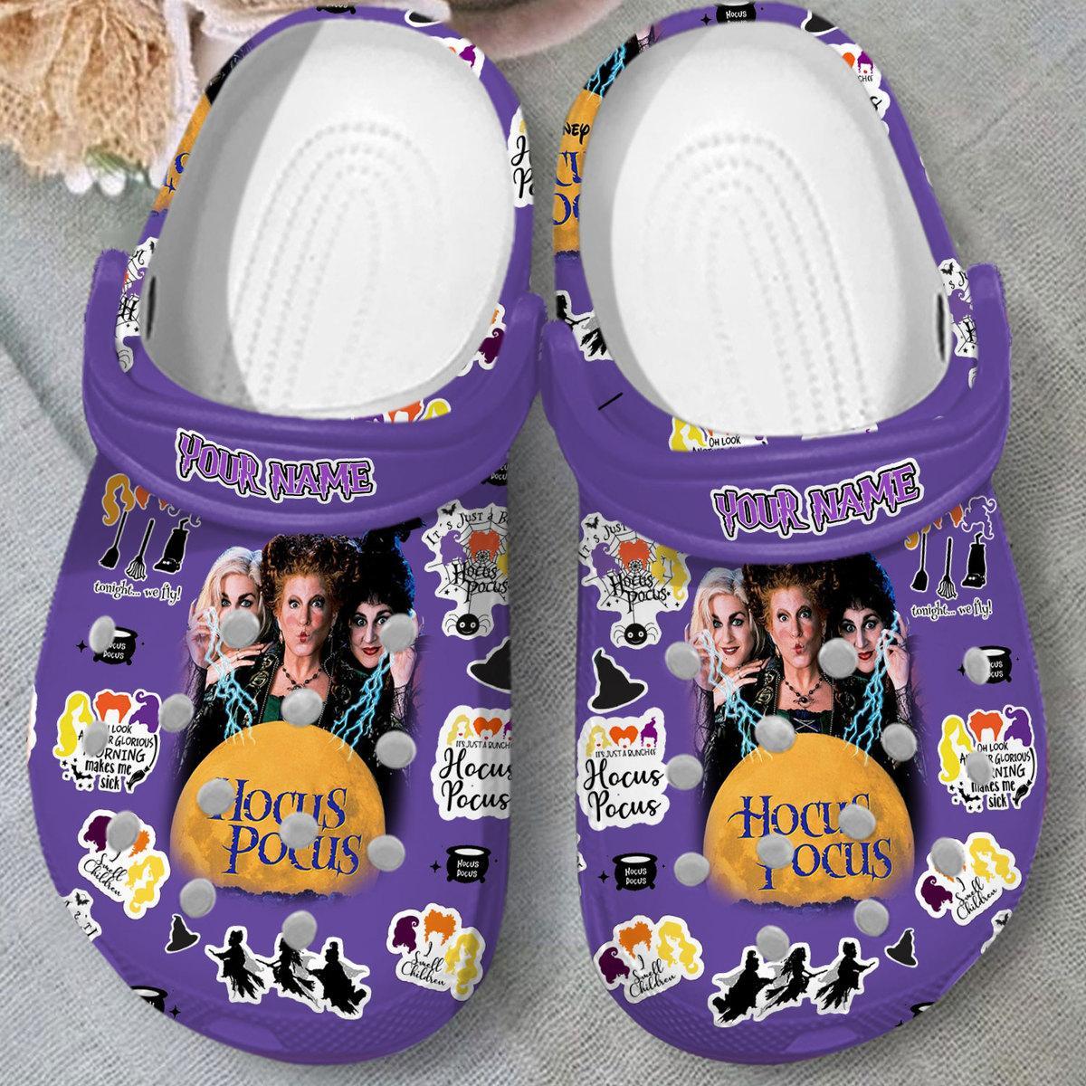 Merchidea Hocus Pocus Movie Crocs Crocband Clogs Shoes Comfortable For Men Women and Kids