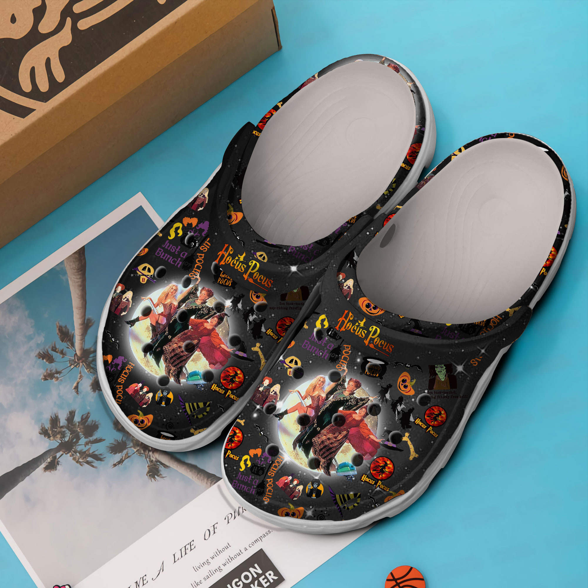 Merchidea Hocus Pocus Movie Crocs Crocband Clogs Shoes Comfortable For Men Women and Kids