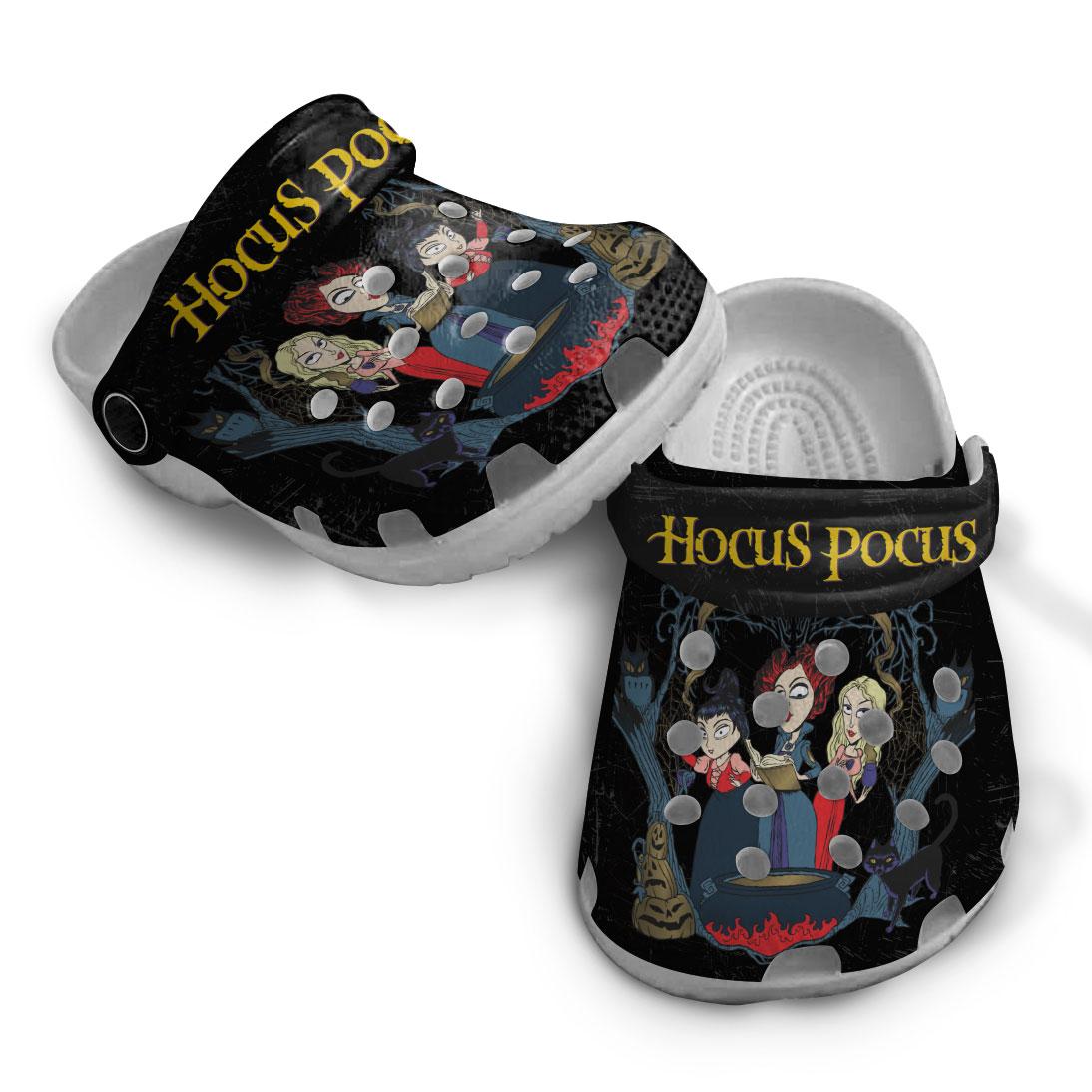 Merchidea Hocus Pocus Movie Crocs Crocband Clogs Shoes Comfortable For Men Women and Kids