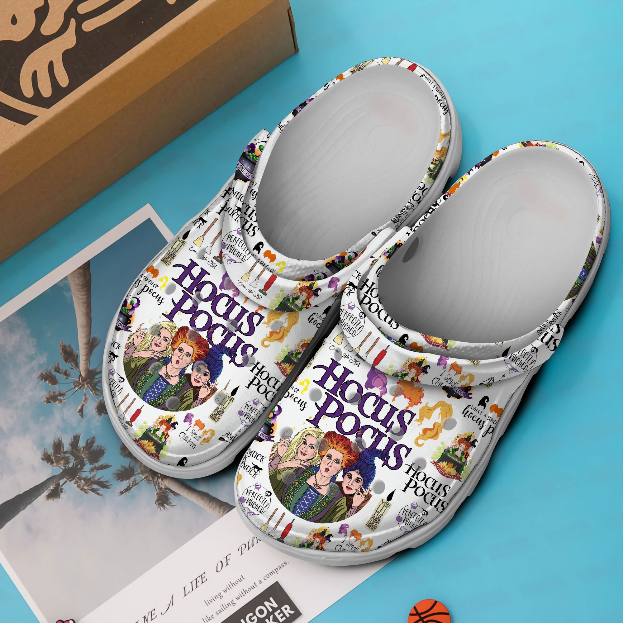 Merchidea Hocus Pocus Movie Crocs Crocband Clogs Shoes Comfortable For Men Women and Kids