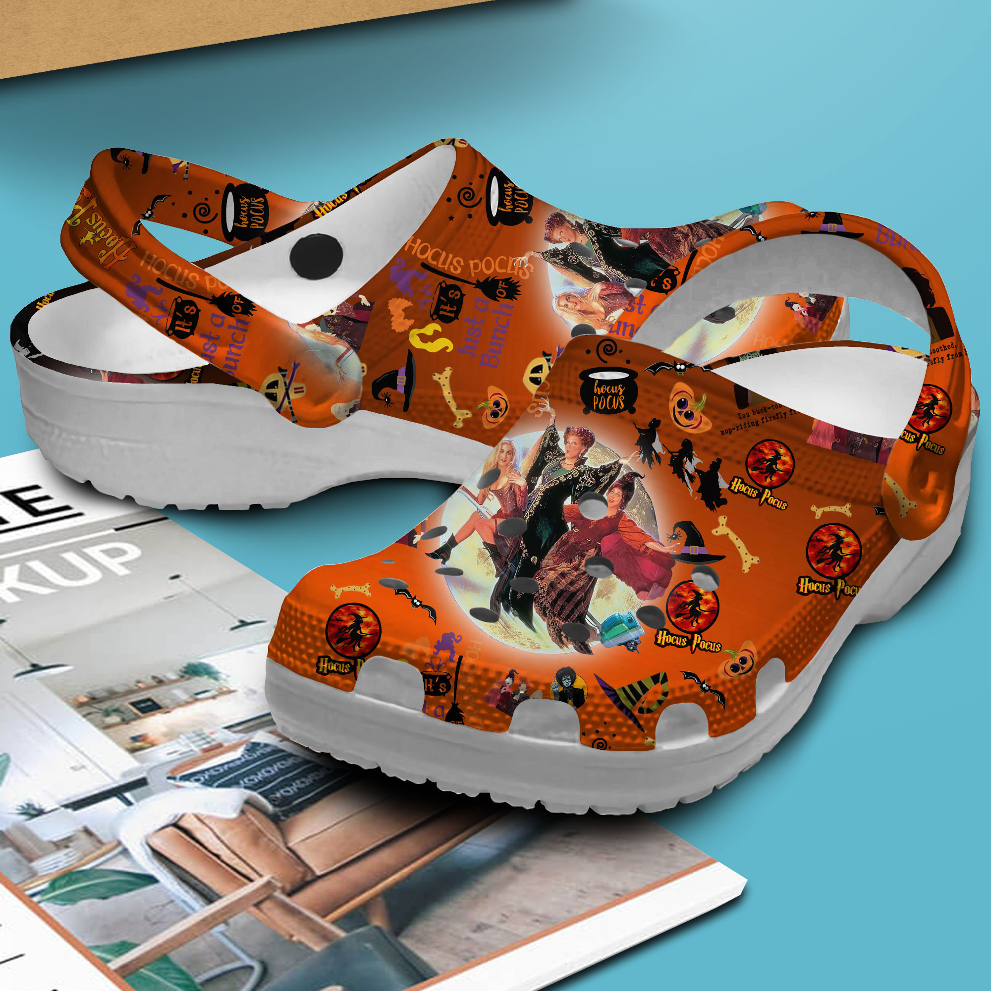 Merchidea Hocus Pocus Movie Crocs Crocband Clogs Shoes Comfortable For Men Women and Kids