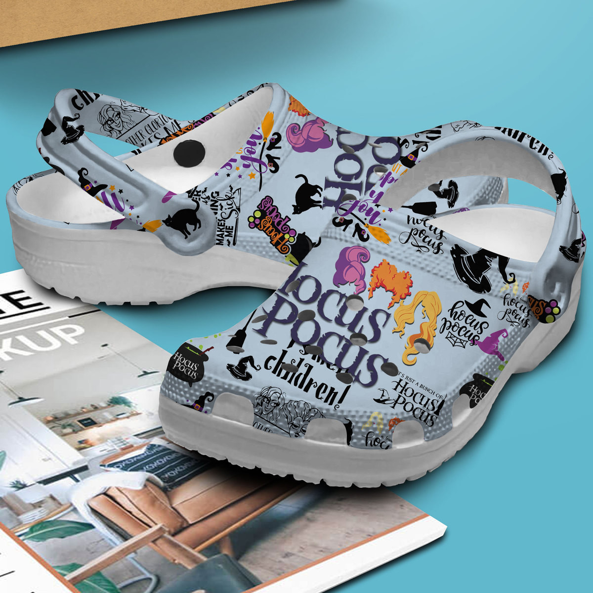 Merchidea Hocus Pocus Movie Crocs Crocband Clogs Shoes Comfortable For Men Women and Kids