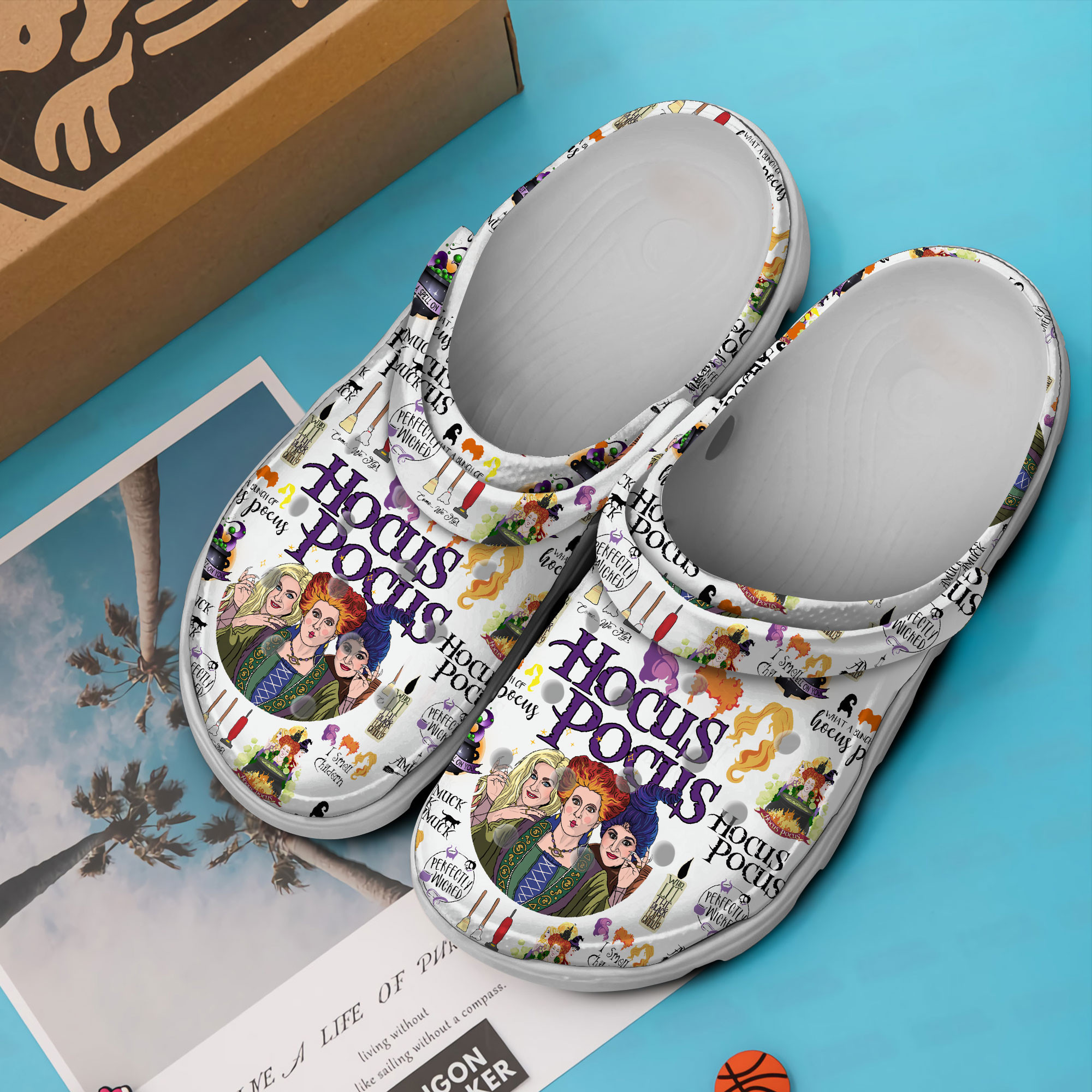Merchidea Hocus Pocus Movie Crocs Crocband Clogs Shoes Comfortable For Men Women and Kids
