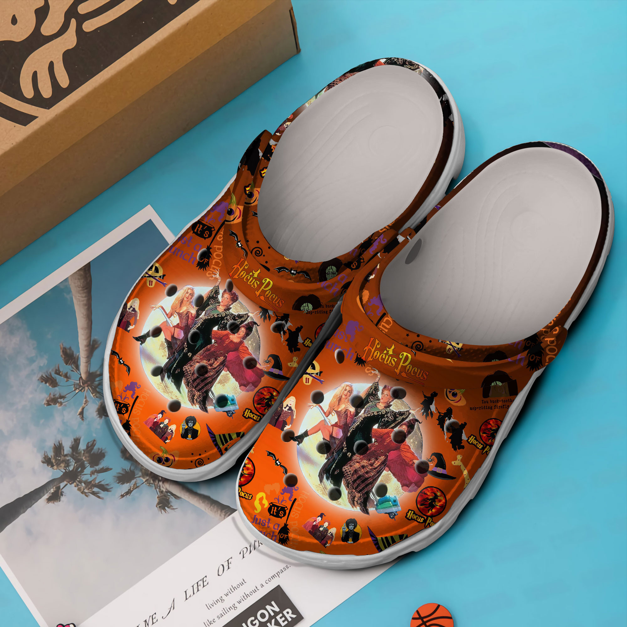 Merchidea Hocus Pocus Movie Crocs Crocband Clogs Shoes Comfortable For Men Women and Kids