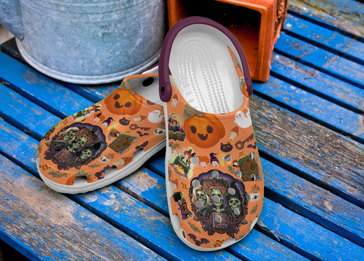 Merchidea Hocus Pocus Movie Crocs Crocband Clogs Shoes Comfortable For Men Women and Kids