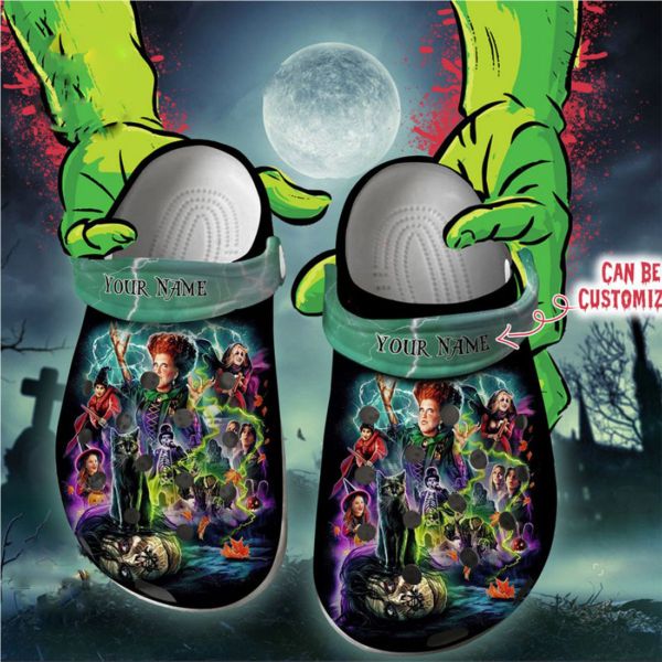 Merchidea Hocus Pocus Movie Crocs Crocband Clogs Shoes Comfortable For Men Women and Kids