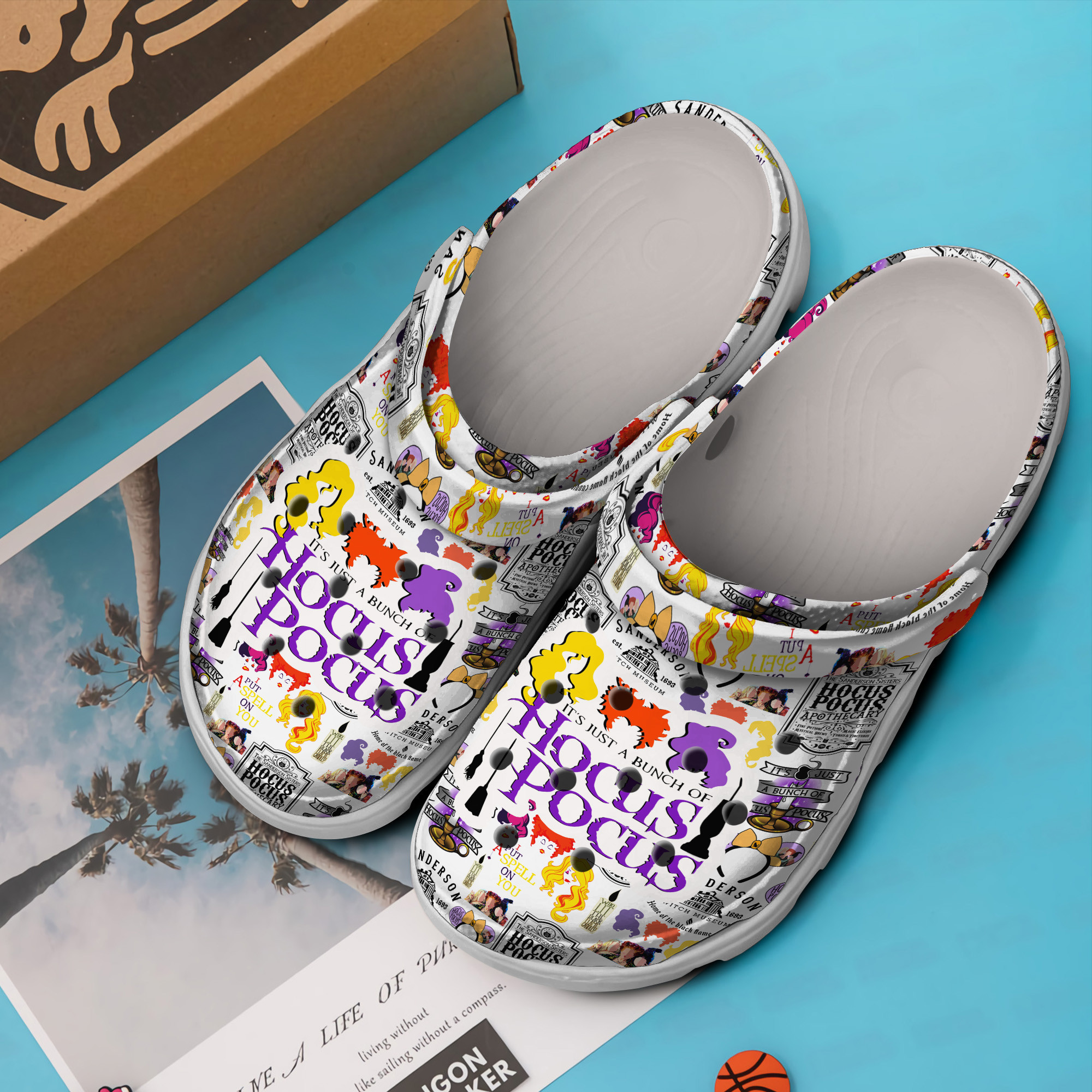 Merchidea Hocus Pocus Music Crocs Crocband Clogs Shoes Comfortable For Men Women and Kids