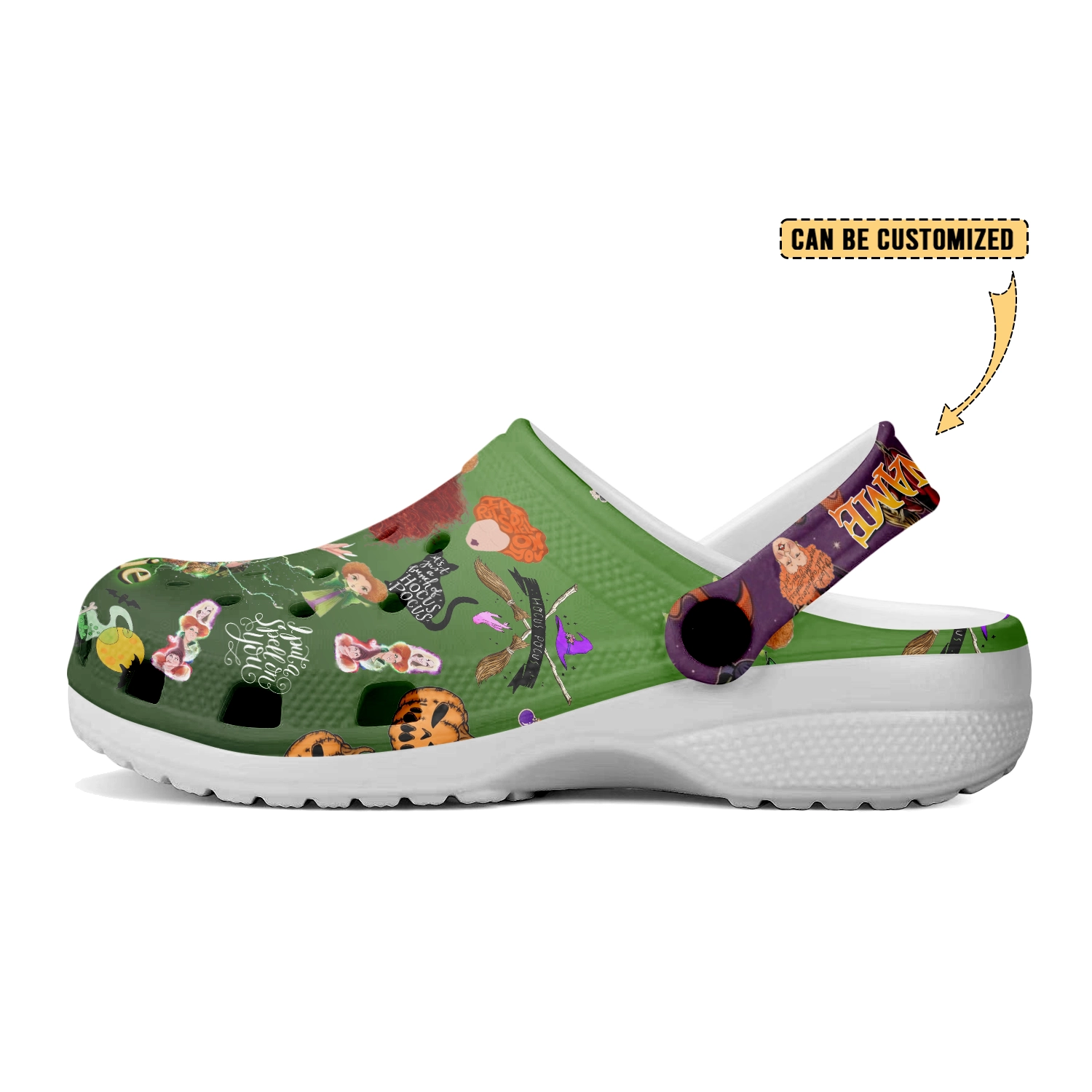 Merchidea Hocus Pocus x Halloween Crocs Crocband Clogs Shoes Comfortable For Men Women and Kids