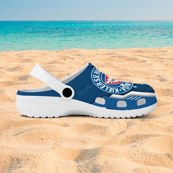 Merchidea Holstein Kiel Bundesliga Sport Crocs Crocband Clogs Shoes Comfortable For Men Women and Kids