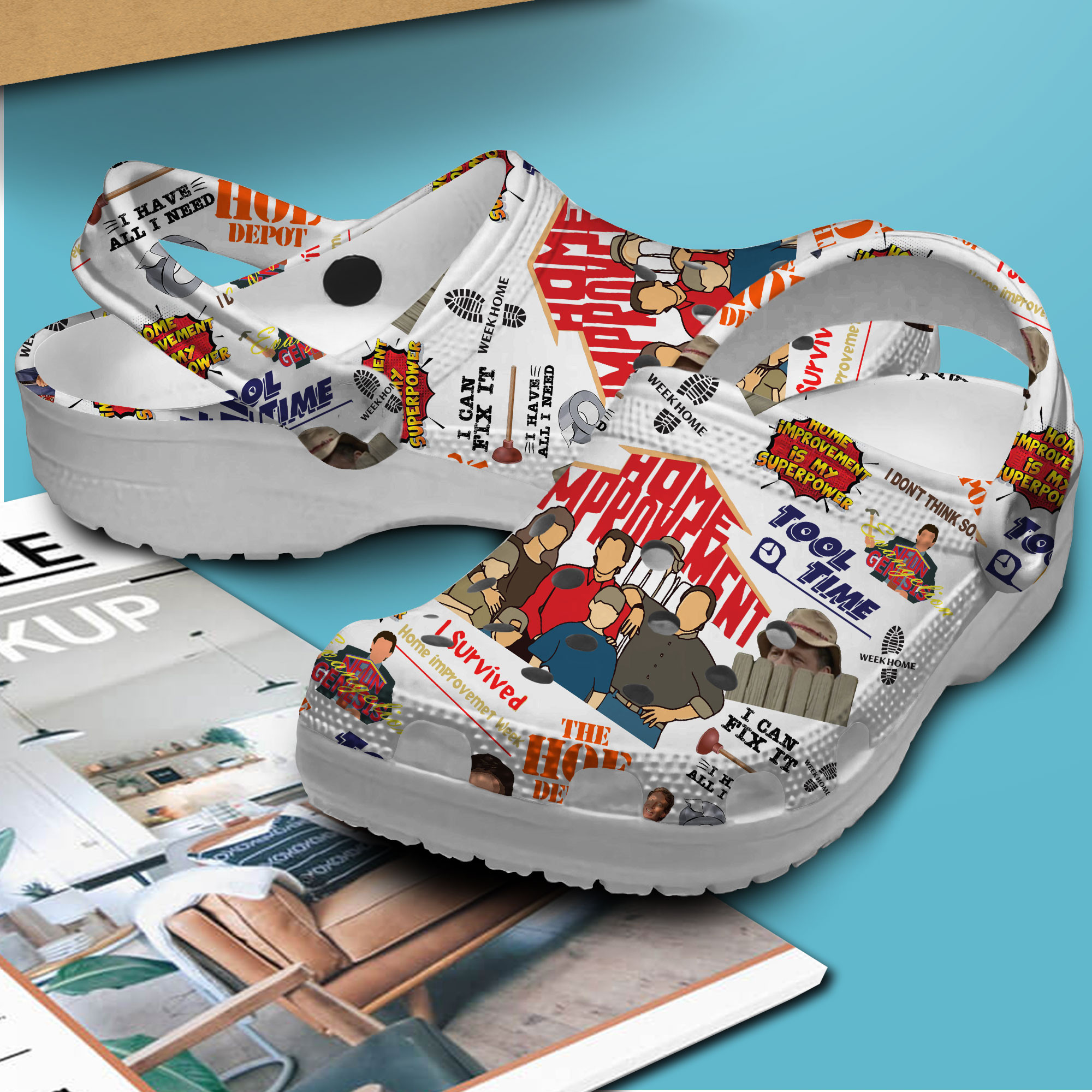 Merchidea Home Improvement TV Series Crocs Crocband Clogs Shoes Comfortable For Men Women and Kids