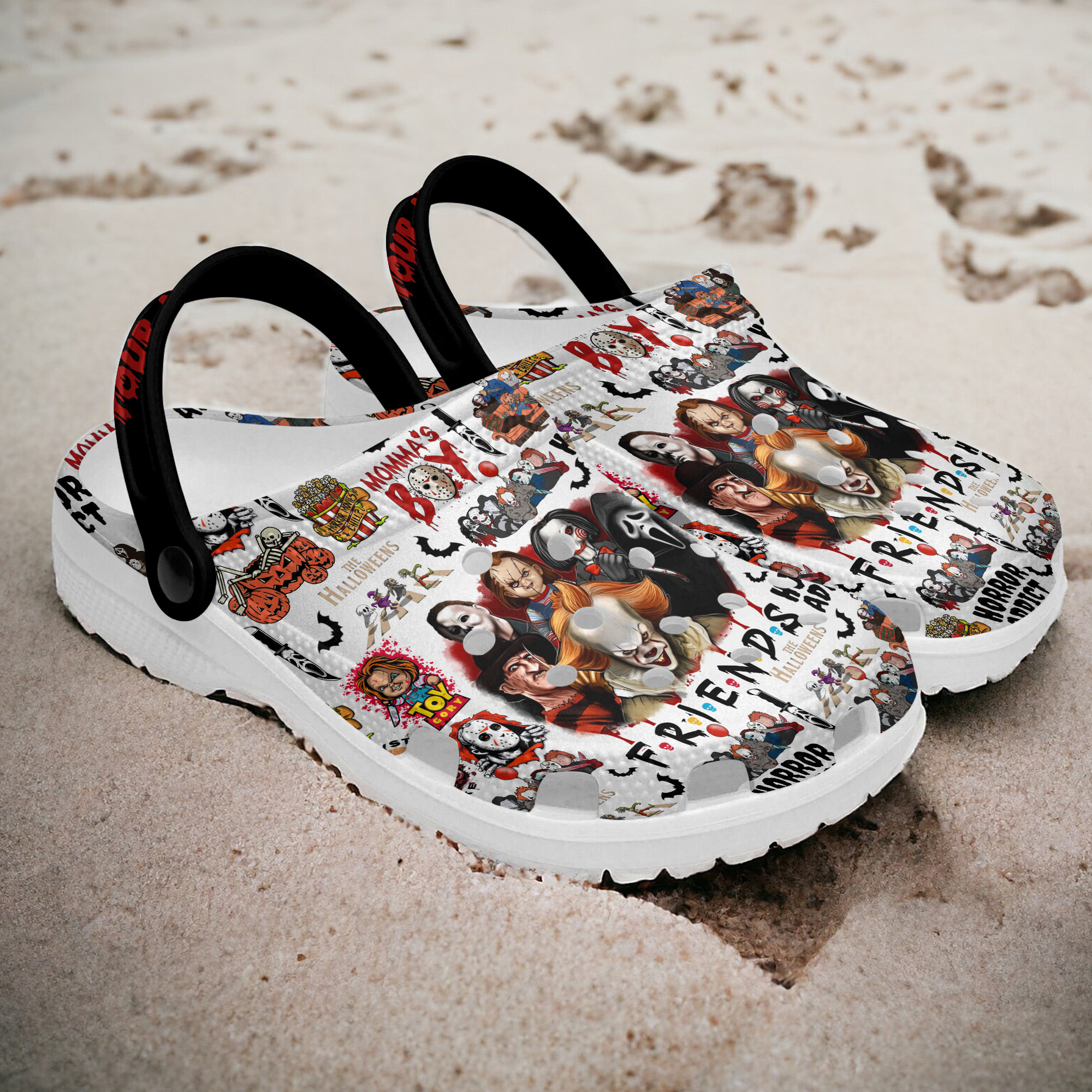 Merchidea Horror Characters Movie Crocs Crocband Clogs Shoes Comfortable For Men Women and Kids