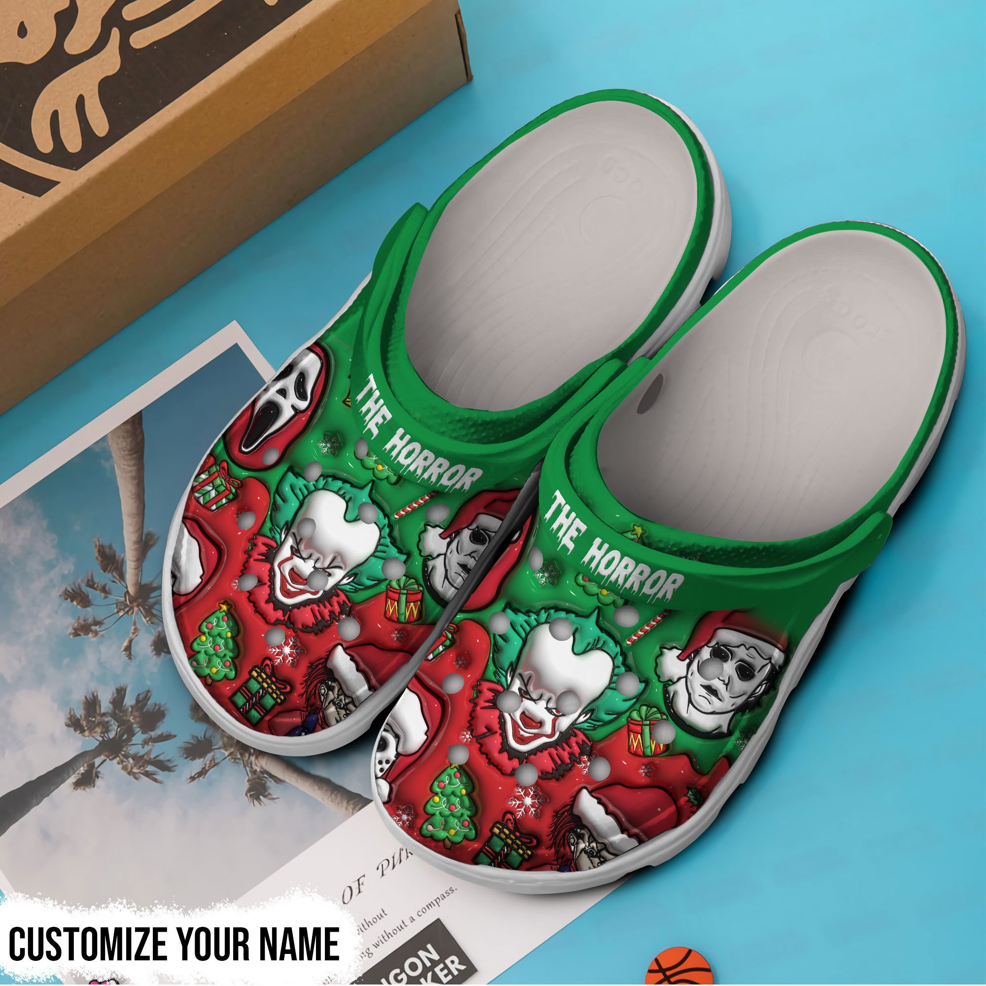 Merchidea Horror Characters Movie Crocs Crocband Clogs Shoes Comfortable For Men Women and Kids