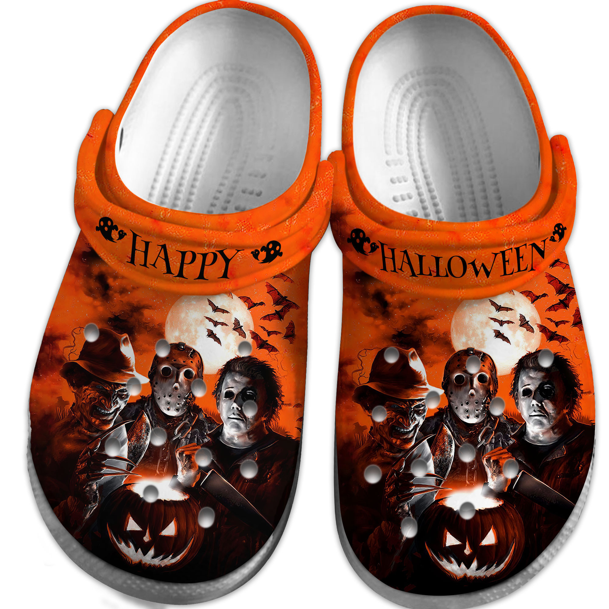 Merchidea Horror Movie Characters Movie Crocs Crocband Clogs Shoes Comfortable For Men Women and Kids