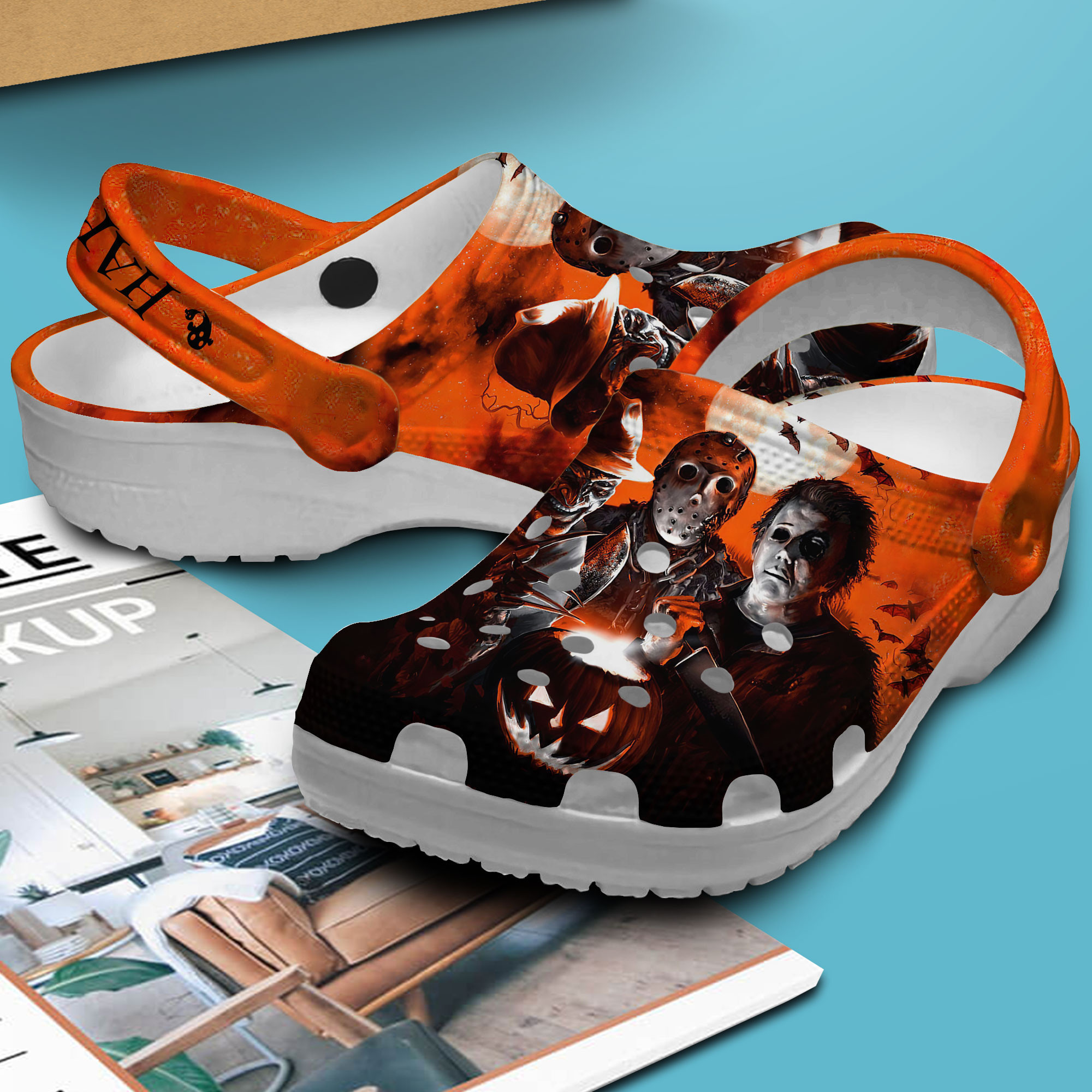 Merchidea Horror Movie Characters Movie Crocs Crocband Clogs Shoes Comfortable For Men Women and Kids