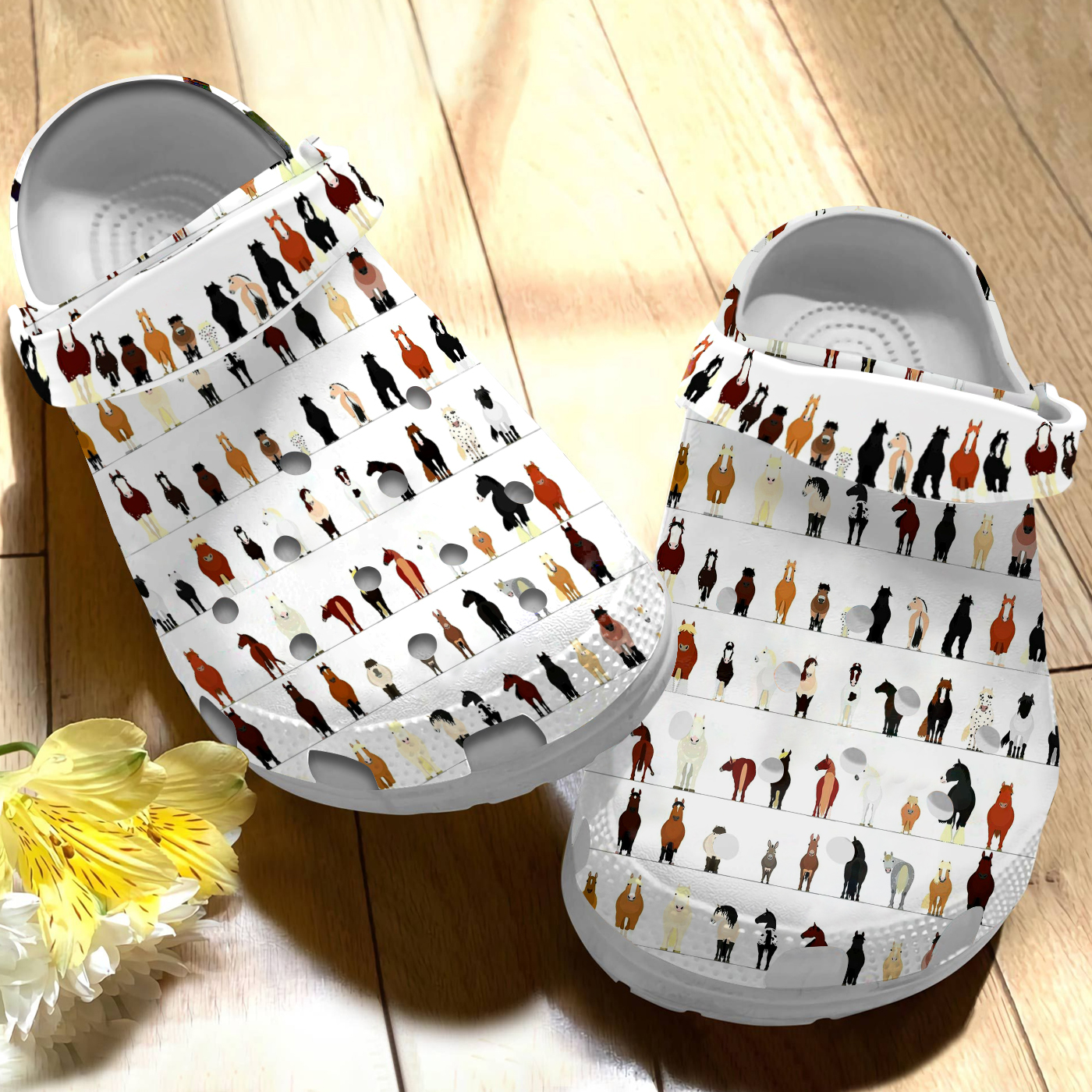 Merchidea Horse Bread Crocs Crocband Clogs Shoes Comfortable For Men Women and Kids