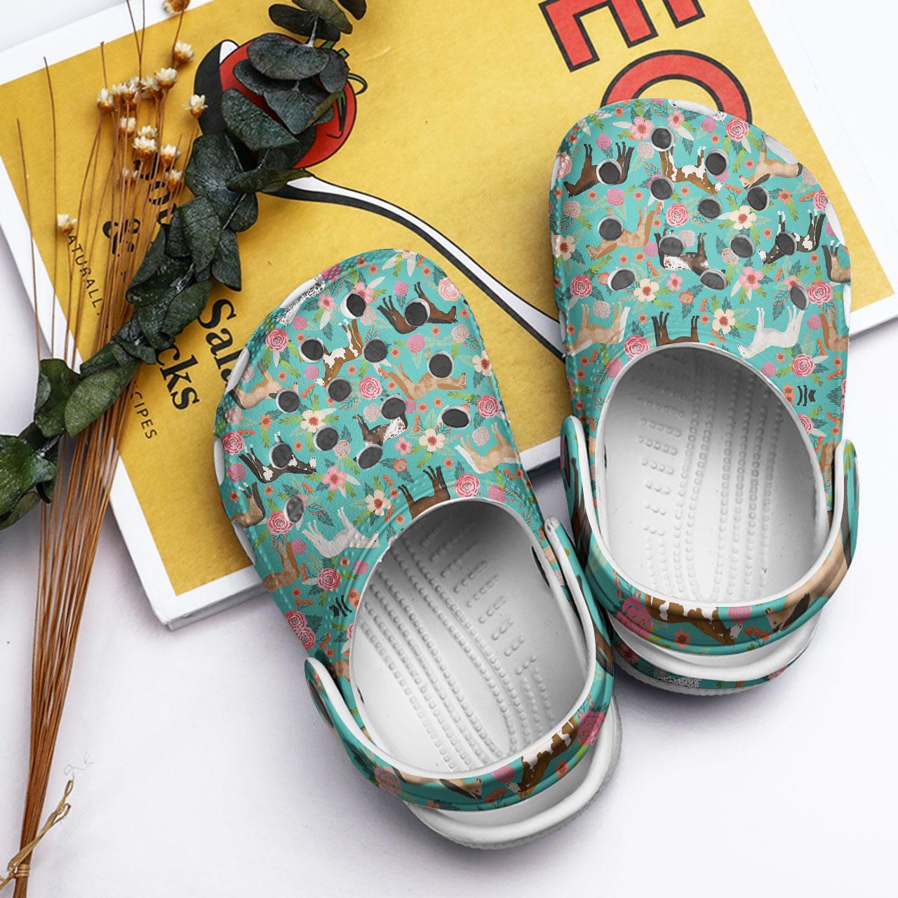 Merchidea Horse Collection Floral Crocs Crocband Clogs Shoes Comfortable For Men Women and Kids