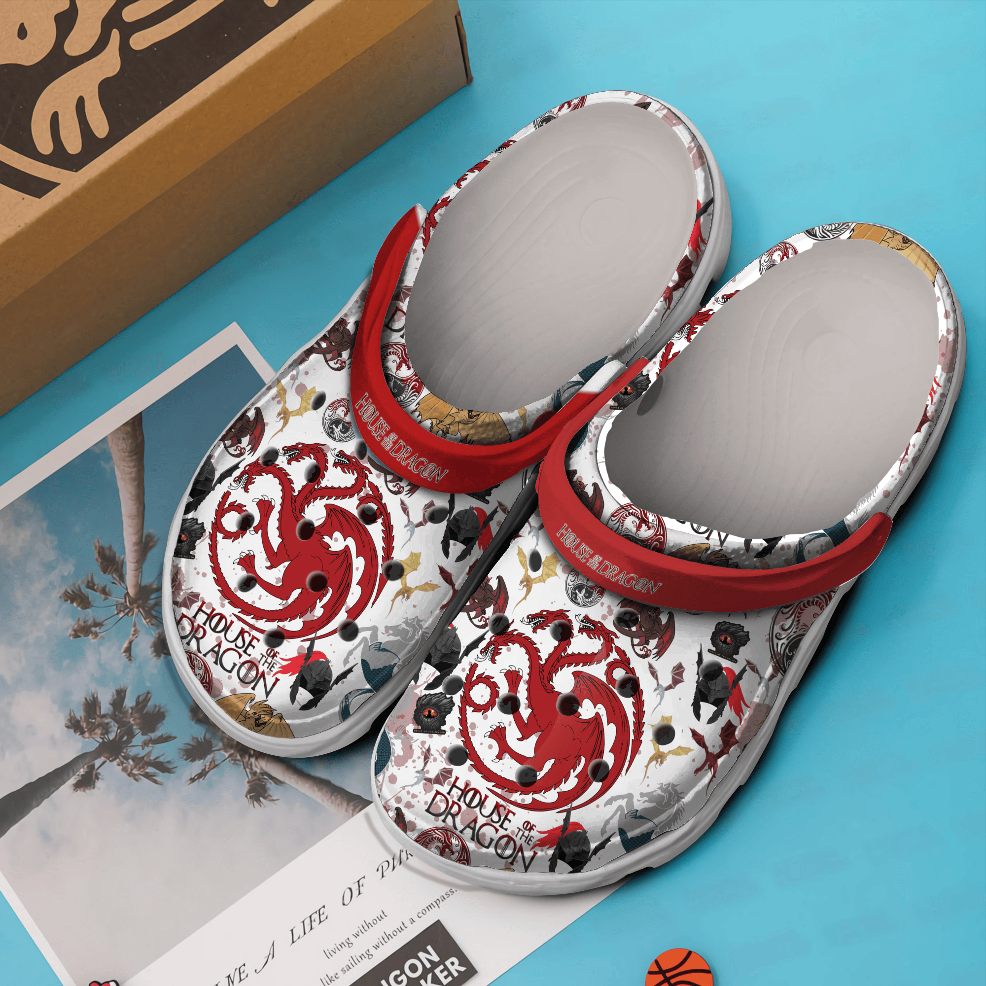 Merchidea House of the Dragon TV Series Crocs Crocband Clogs Shoes Comfortable For Men Women and Kids