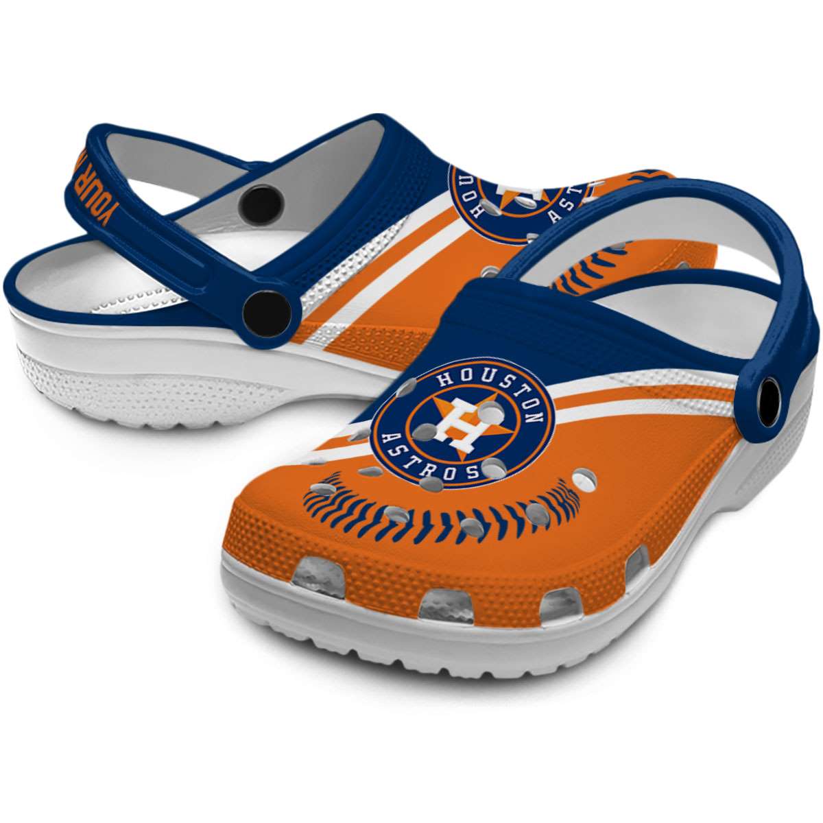 Merchidea Houston Astros MLB Sport Crocs Crocband Clogs Shoes Comfortable For Men Women and Kids