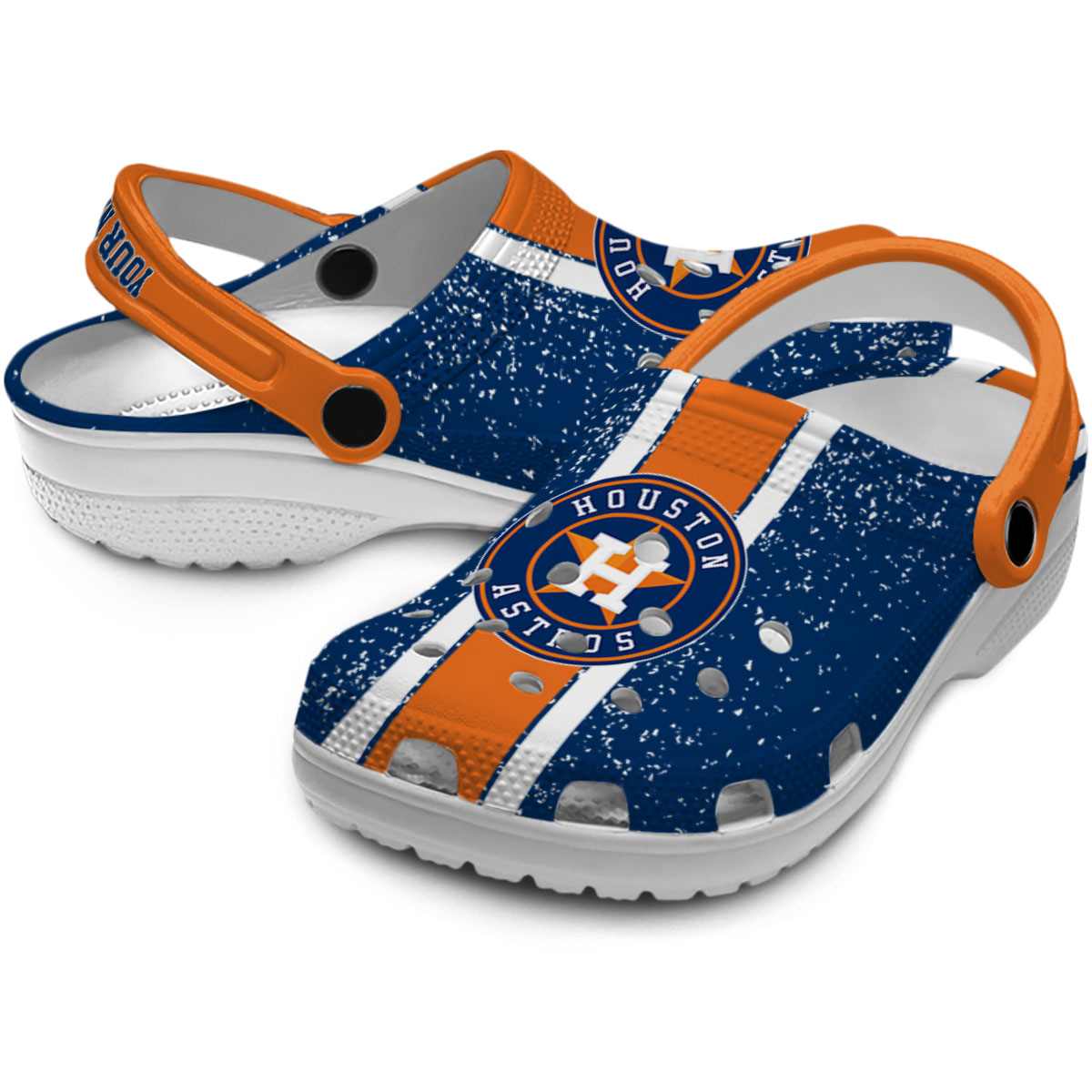 Merchidea Houston Astros MLB Sport Crocs Crocband Clogs Shoes Comfortable For Men Women and Kids