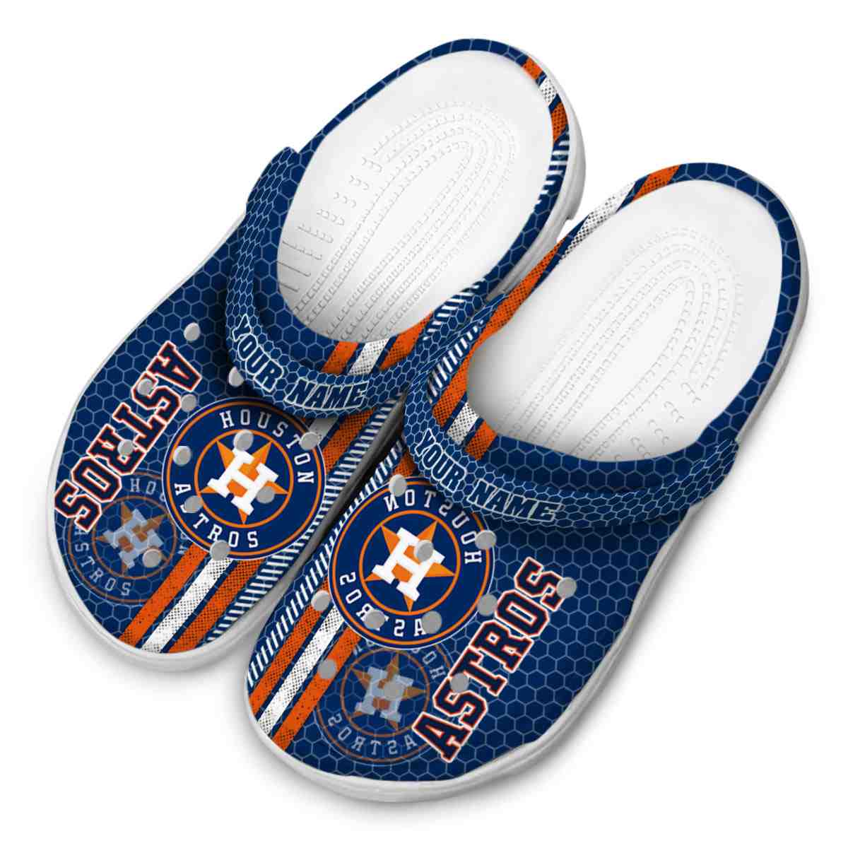 Merchidea Houston Astros MLB Sport Crocs Crocband Clogs Shoes Comfortable For Men Women and Kids
