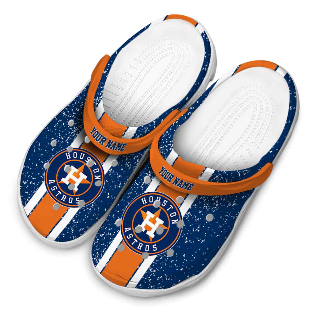 Merchidea Houston Astros MLB Sport Crocs Crocband Clogs Shoes Comfortable For Men Women and Kids
