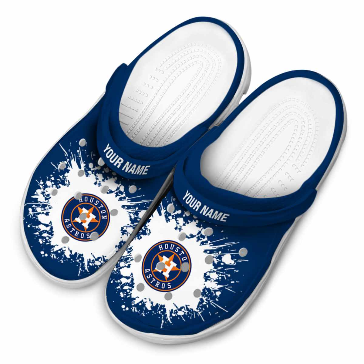 Merchidea Houston Astros MLB Sport Crocs Crocband Clogs Shoes Comfortable For Men Women and Kids