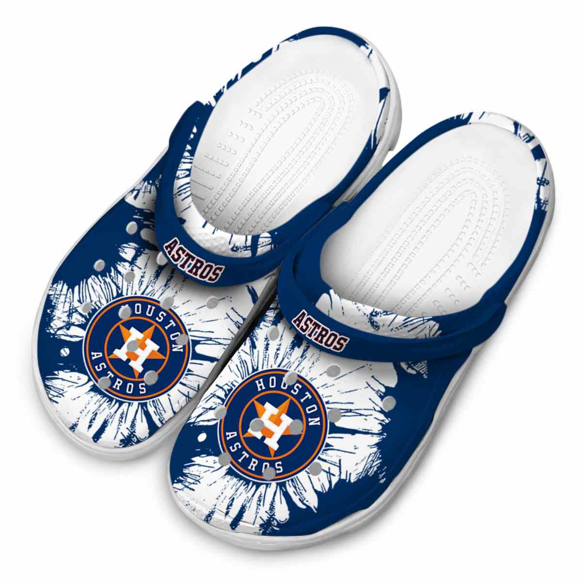 Merchidea Houston Astros MLB Sport Crocs Crocband Clogs Shoes Comfortable For Men Women and Kids