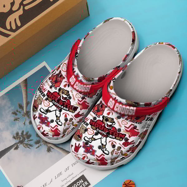 Merchidea Houston Cougars NCAA Sport Crocs Crocs Crocband Clogs Shoes Comfortable For Men Women and Kids