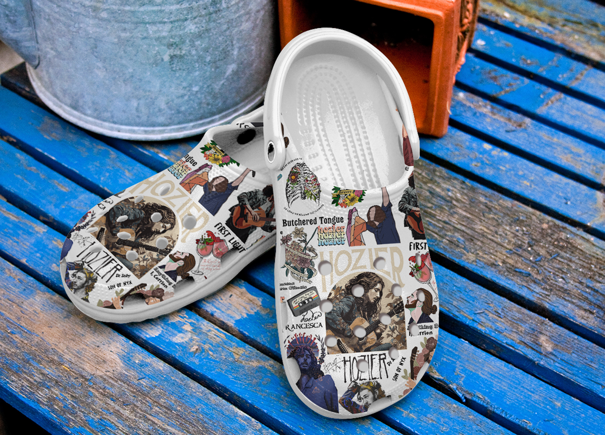 Merchidea Hozier Music Crocs Crocband Clogs Shoes Comfortable For Men Women and Kids