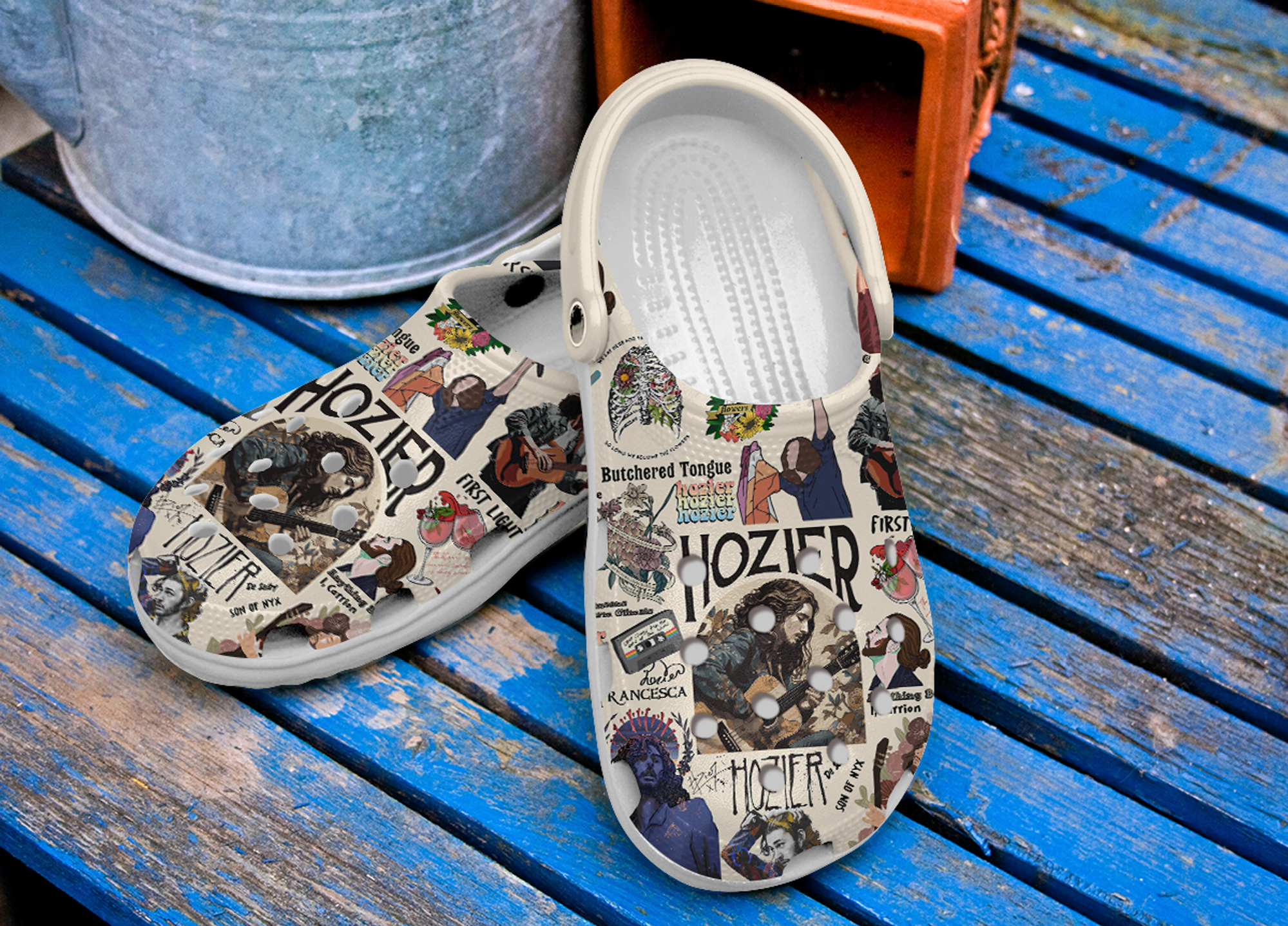 Merchidea Hozier Music Crocs Crocband Clogs Shoes Comfortable For Men Women and Kids