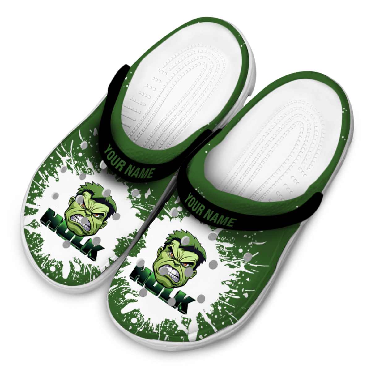 Merchidea Hulk Movie Crocs Crocband Clogs Shoes Comfortable For Men Women and Kids