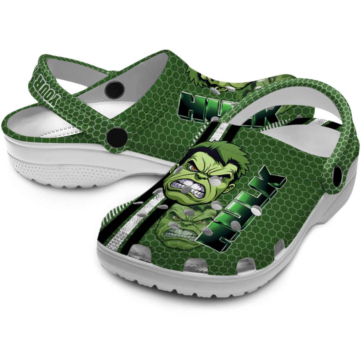 Merchidea Hulk Movie Crocs Crocband Clogs Shoes Comfortable For Men Women and Kids
