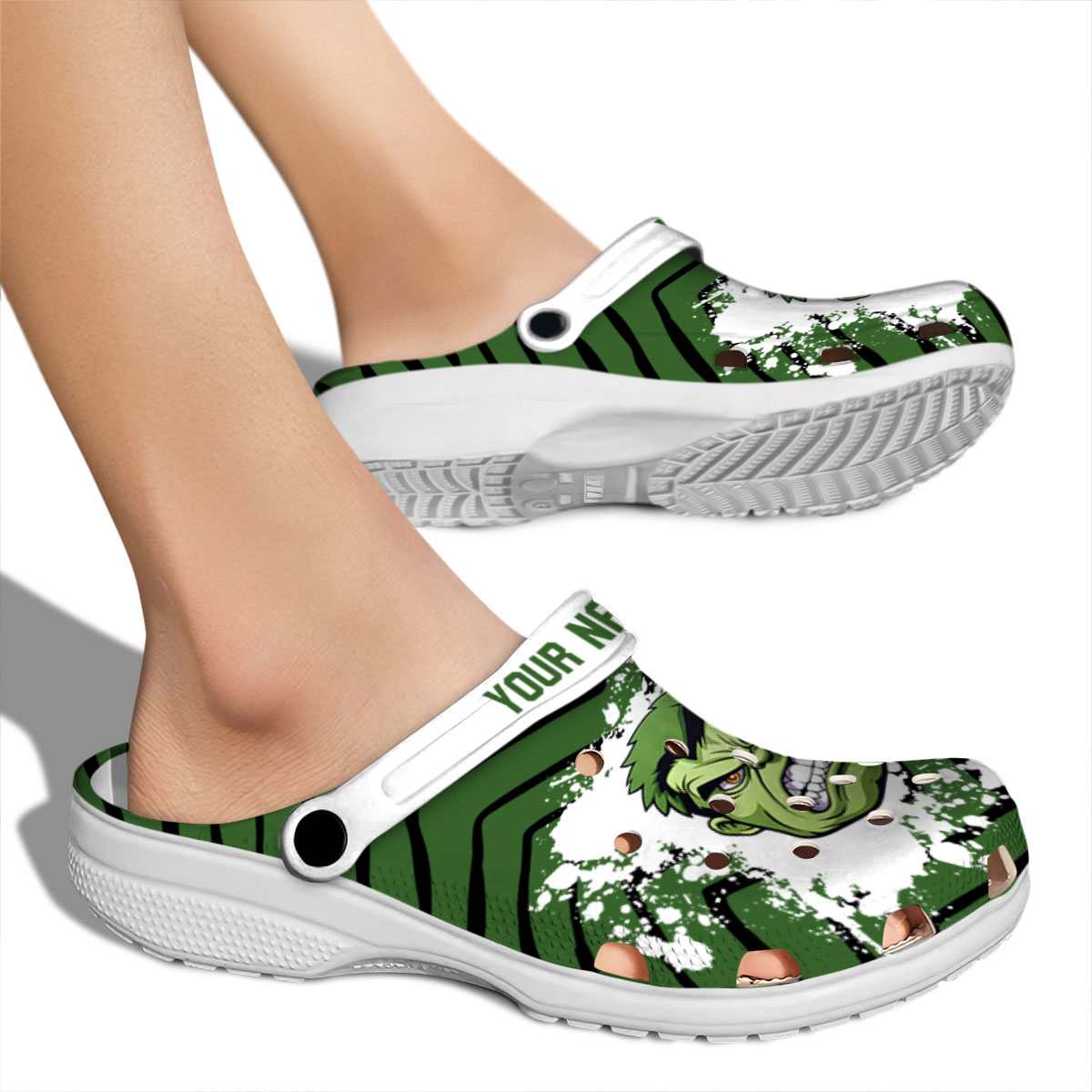 Merchidea Hulk Movie Crocs Crocband Clogs Shoes Comfortable For Men Women and Kids