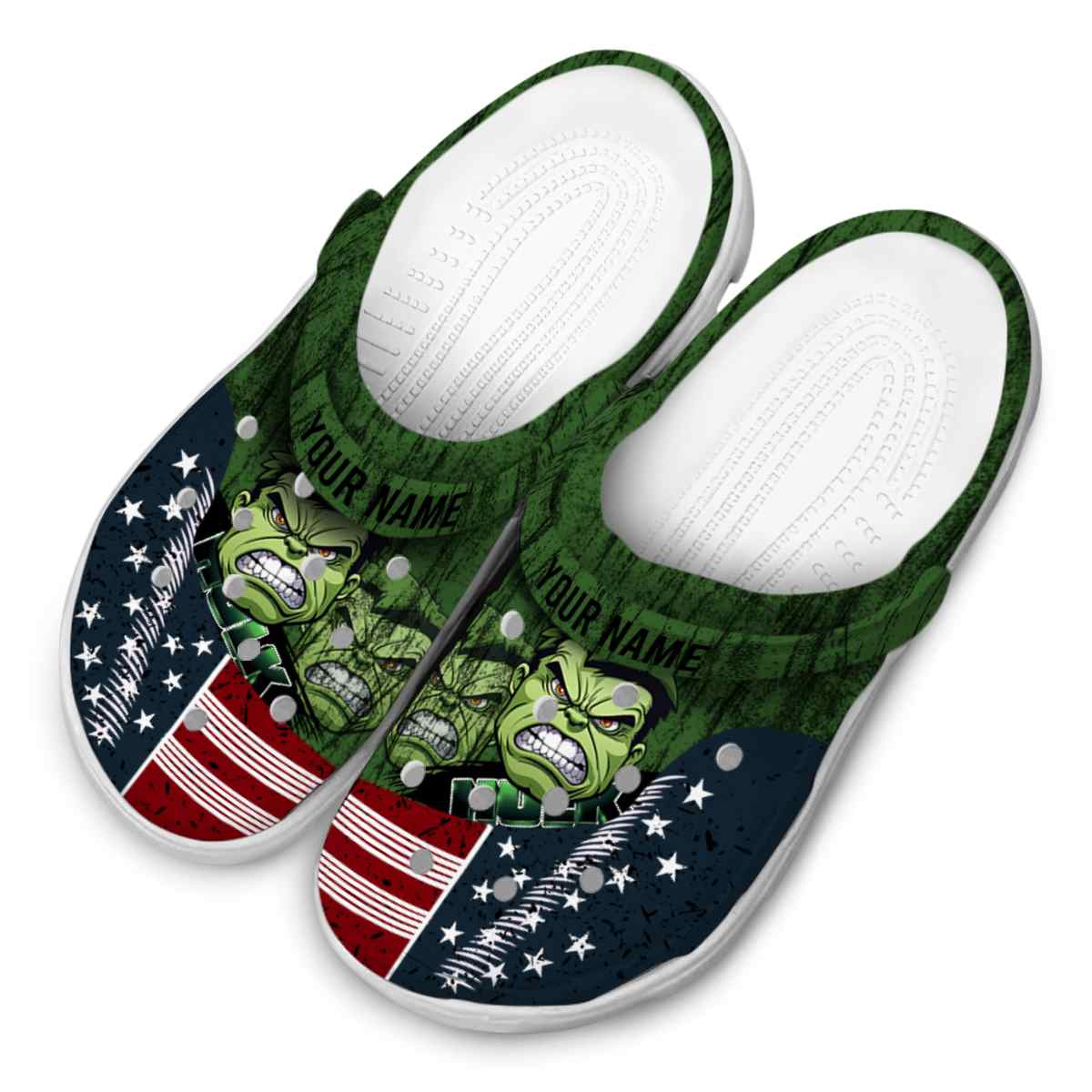 Merchidea Hulk Movie Crocs Crocband Clogs Shoes Comfortable For Men Women and Kids