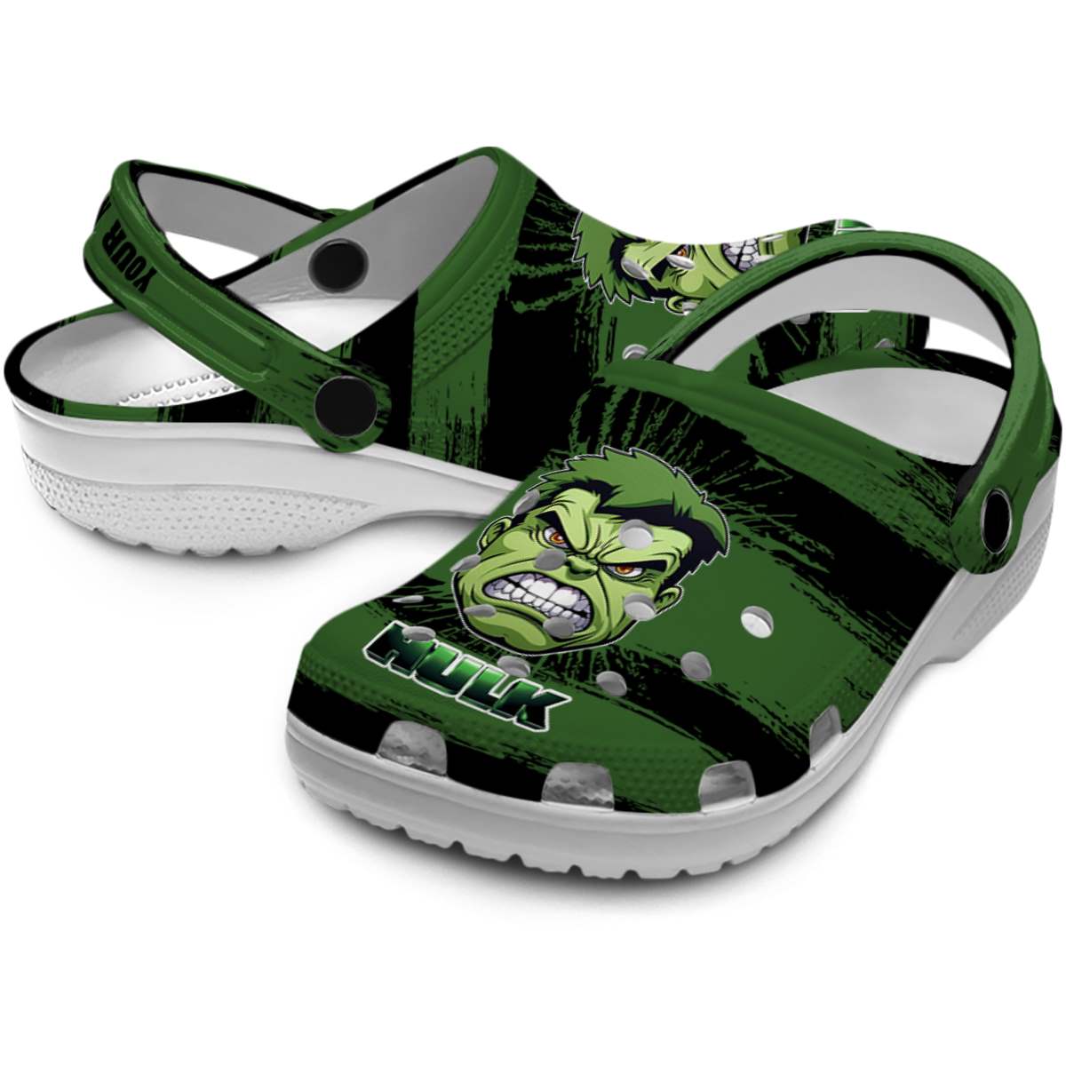 Merchidea Hulk Movie Crocs Crocband Clogs Shoes Comfortable For Men Women and Kids