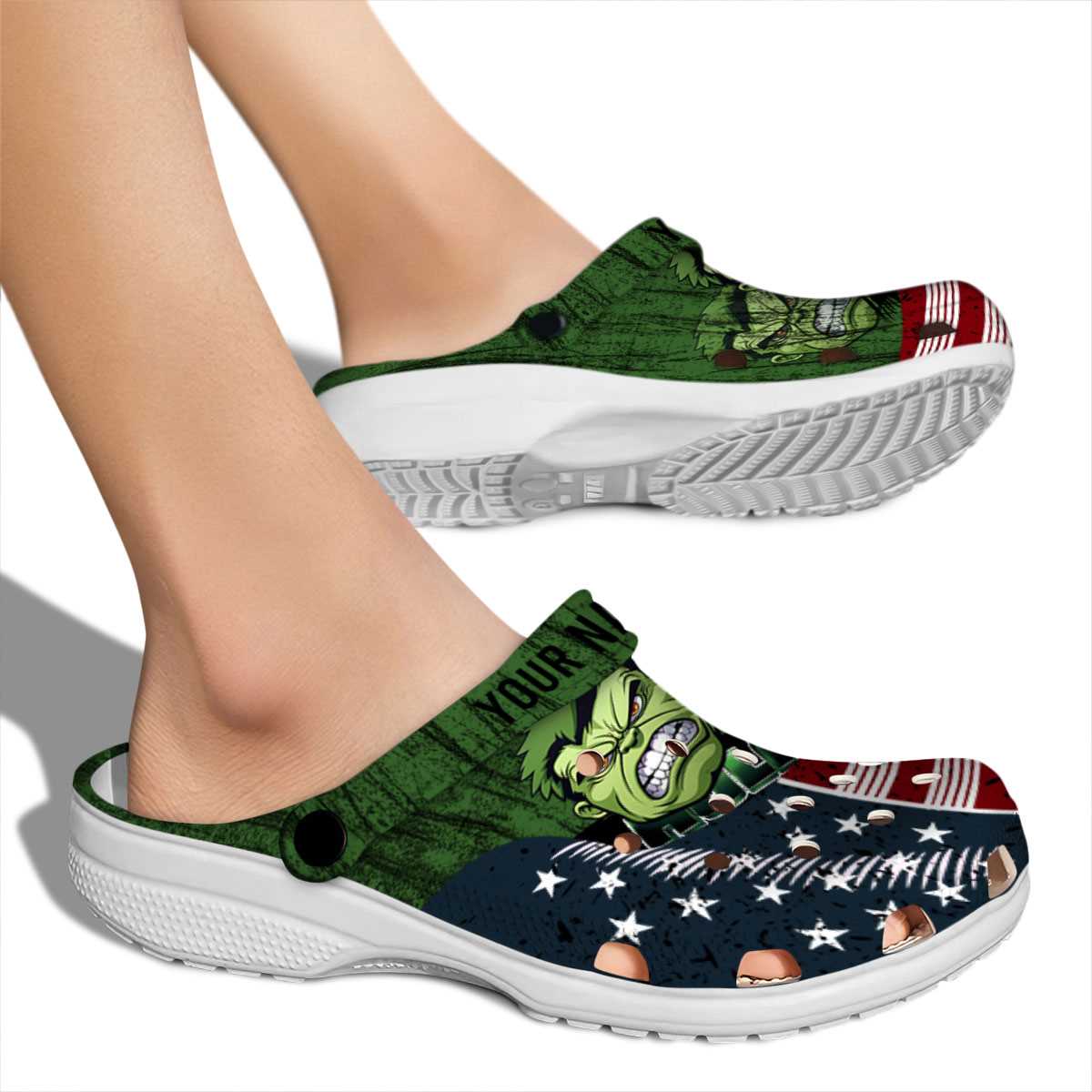 Merchidea Hulk Movie Crocs Crocband Clogs Shoes Comfortable For Men Women and Kids