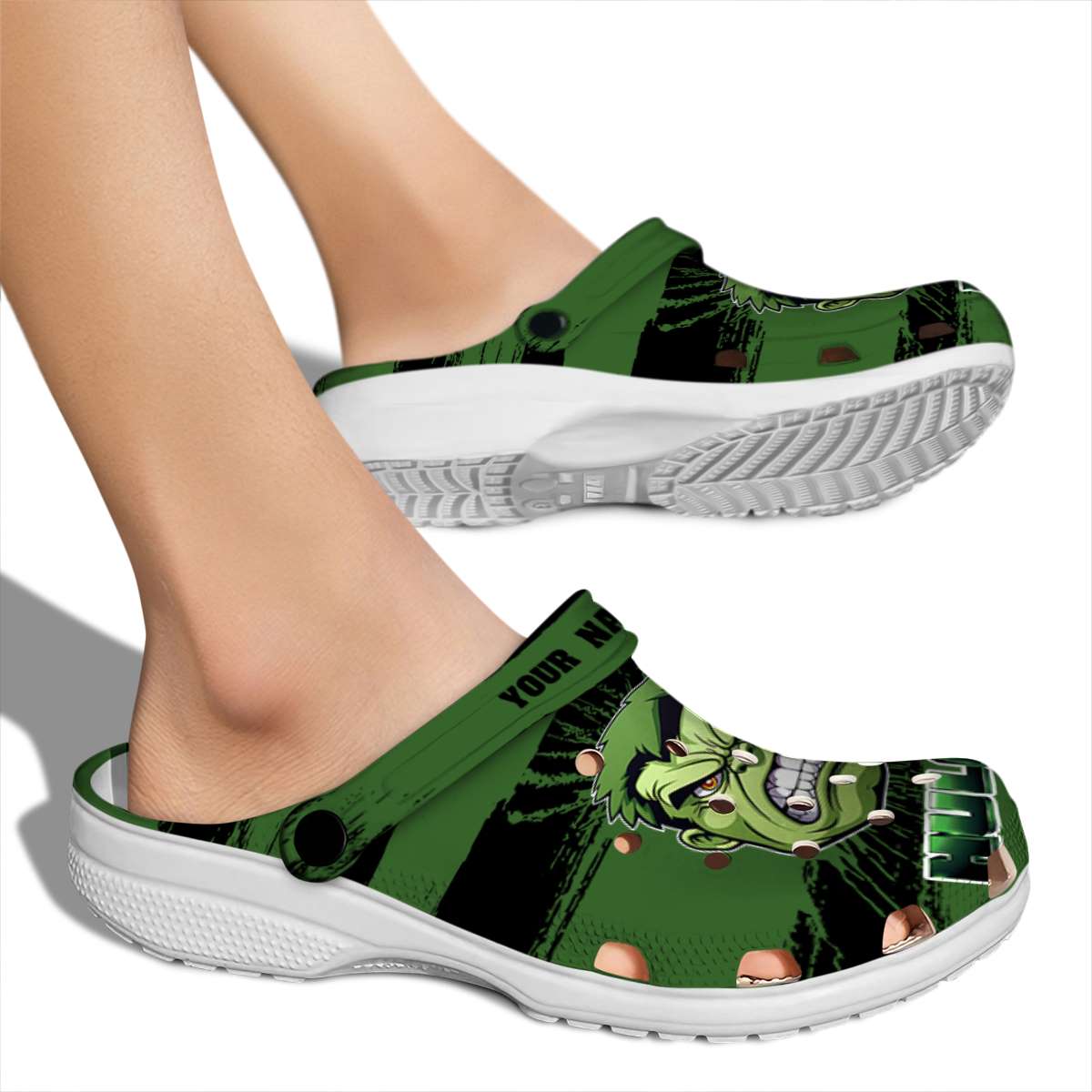 Merchidea Hulk Movie Crocs Crocband Clogs Shoes Comfortable For Men Women and Kids