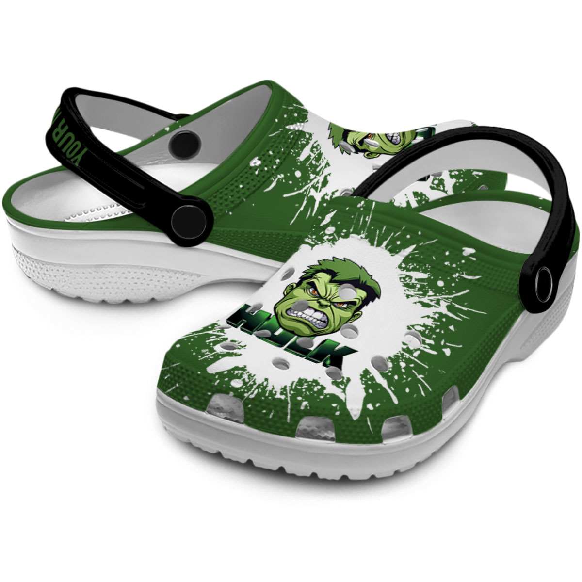 Merchidea Hulk Movie Crocs Crocband Clogs Shoes Comfortable For Men Women and Kids