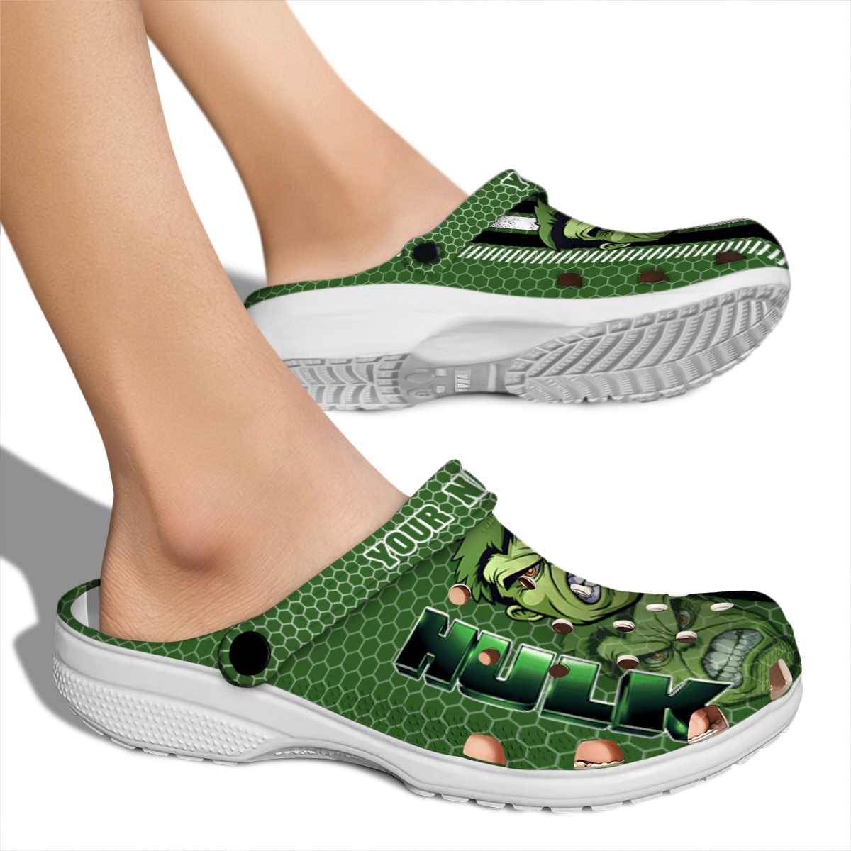 Merchidea Hulk Movie Crocs Crocband Clogs Shoes Comfortable For Men Women and Kids