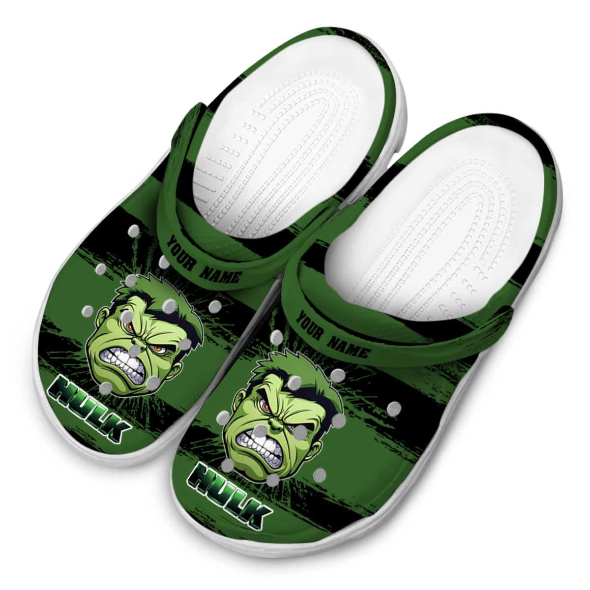Merchidea Hulk Movie Crocs Crocband Clogs Shoes Comfortable For Men Women and Kids