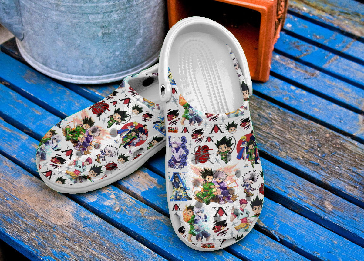 Merchidea Hunter × Hunter Anime Cartoon Premium Crocs Crocband Clogs Shoes Comfortable For Men Women and Kids
