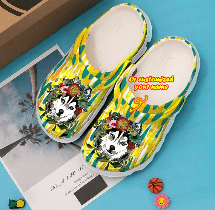 Merchidea Husky Mom clog Shoes Dog