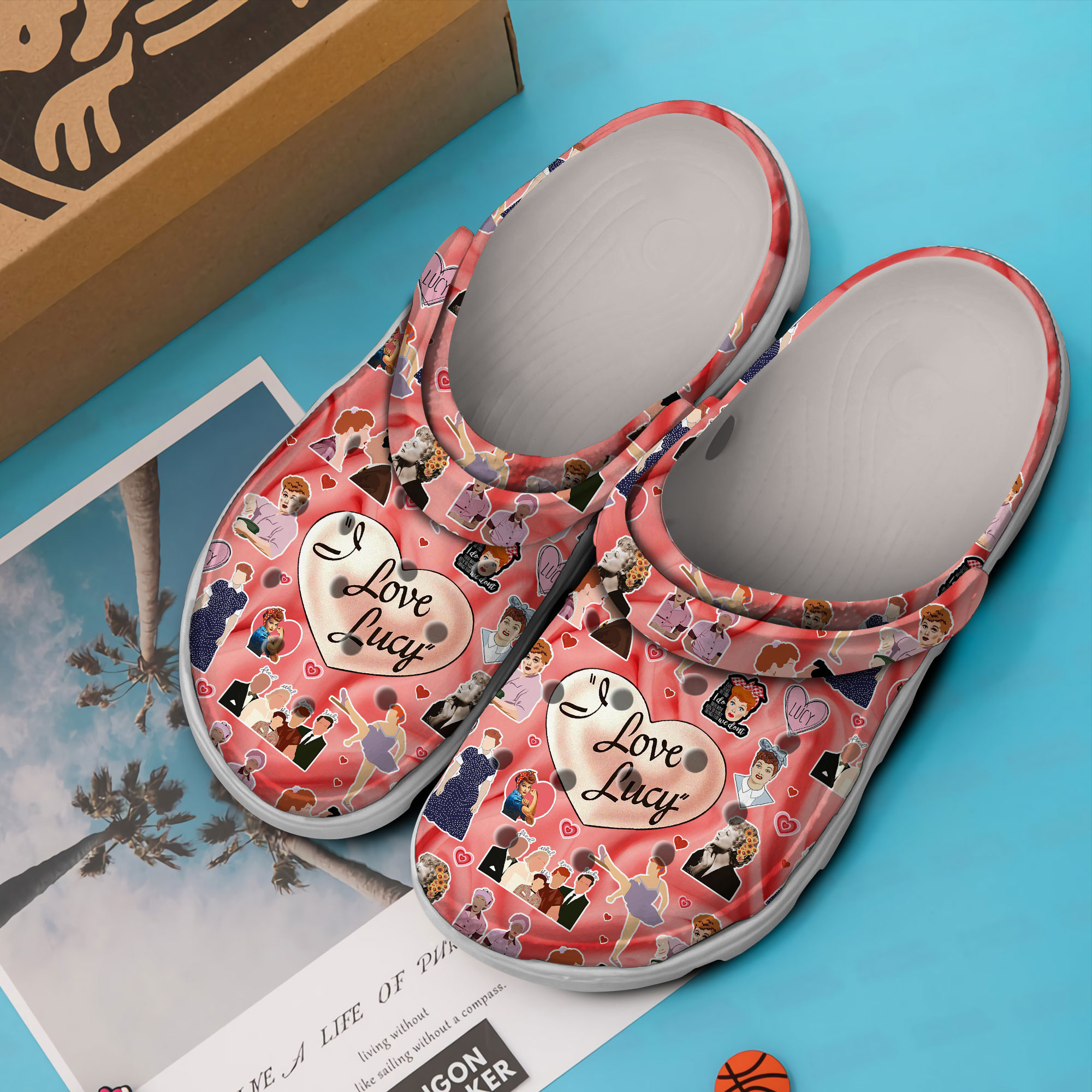 Merchidea I Love Lucy TV Series Crocs Crocband Clogs Shoes Comfortable For Men Women and Kids
