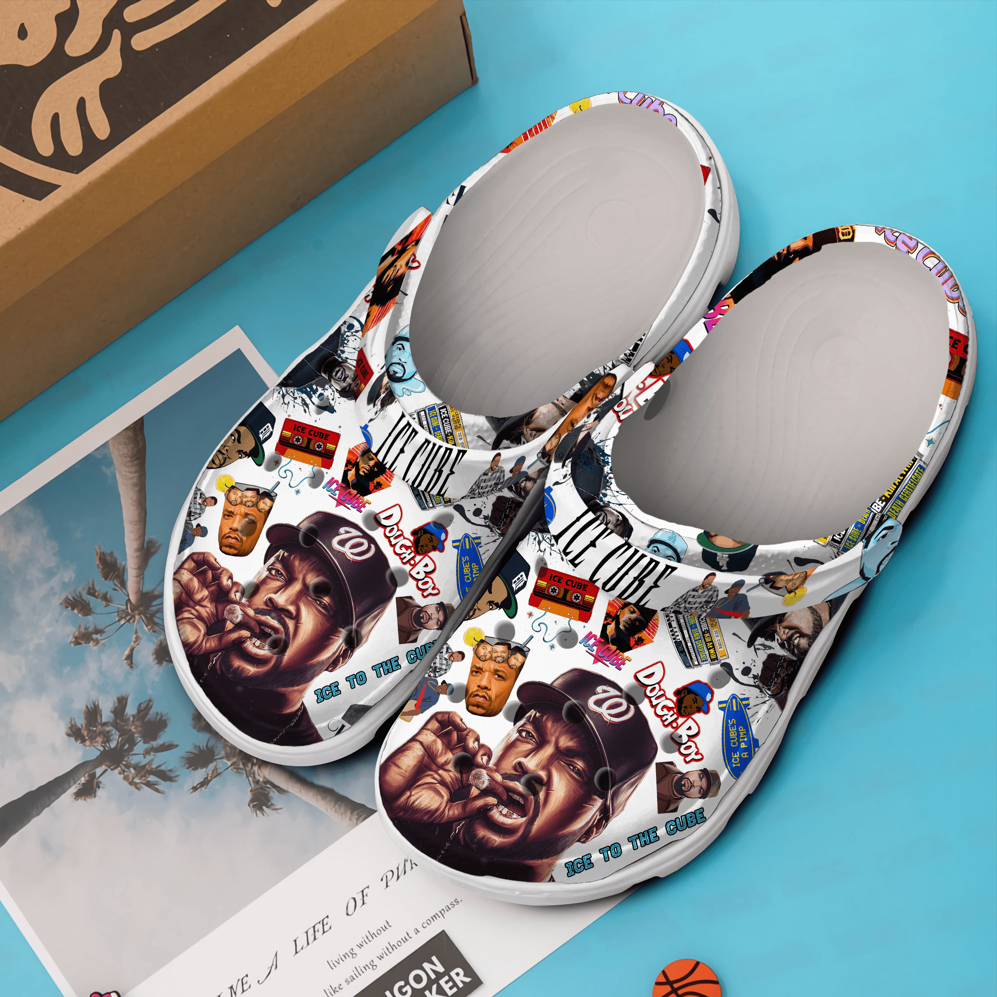 Merchidea Ice Cube Crocs Crocband Clogs Shoes Comfortable For Men Women and Kids