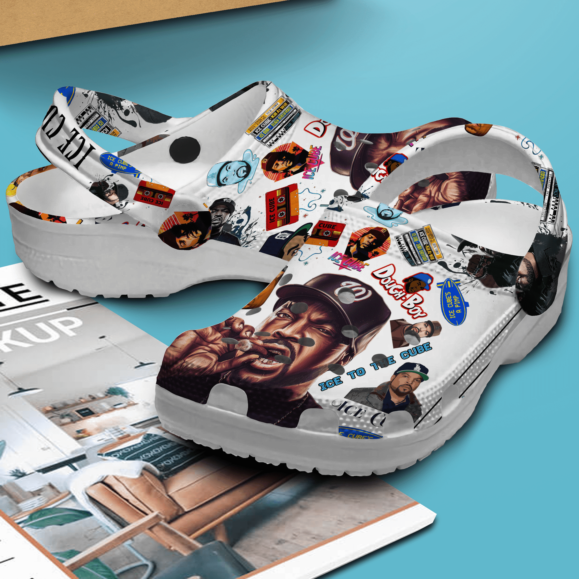 Merchidea Ice Cube Crocs Crocband Clogs Shoes Comfortable For Men Women and Kids