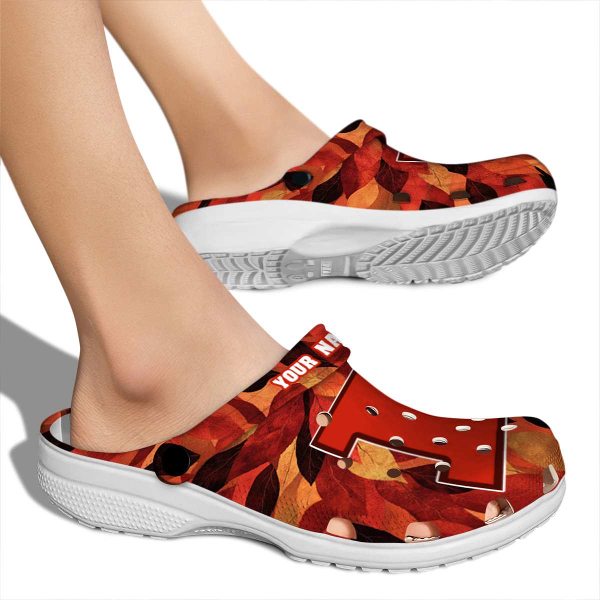 Merchidea Illinois Fighting Illini NCAA Sport Crocs Crocband Clogs Shoes Comfortable For Men Women and Kids