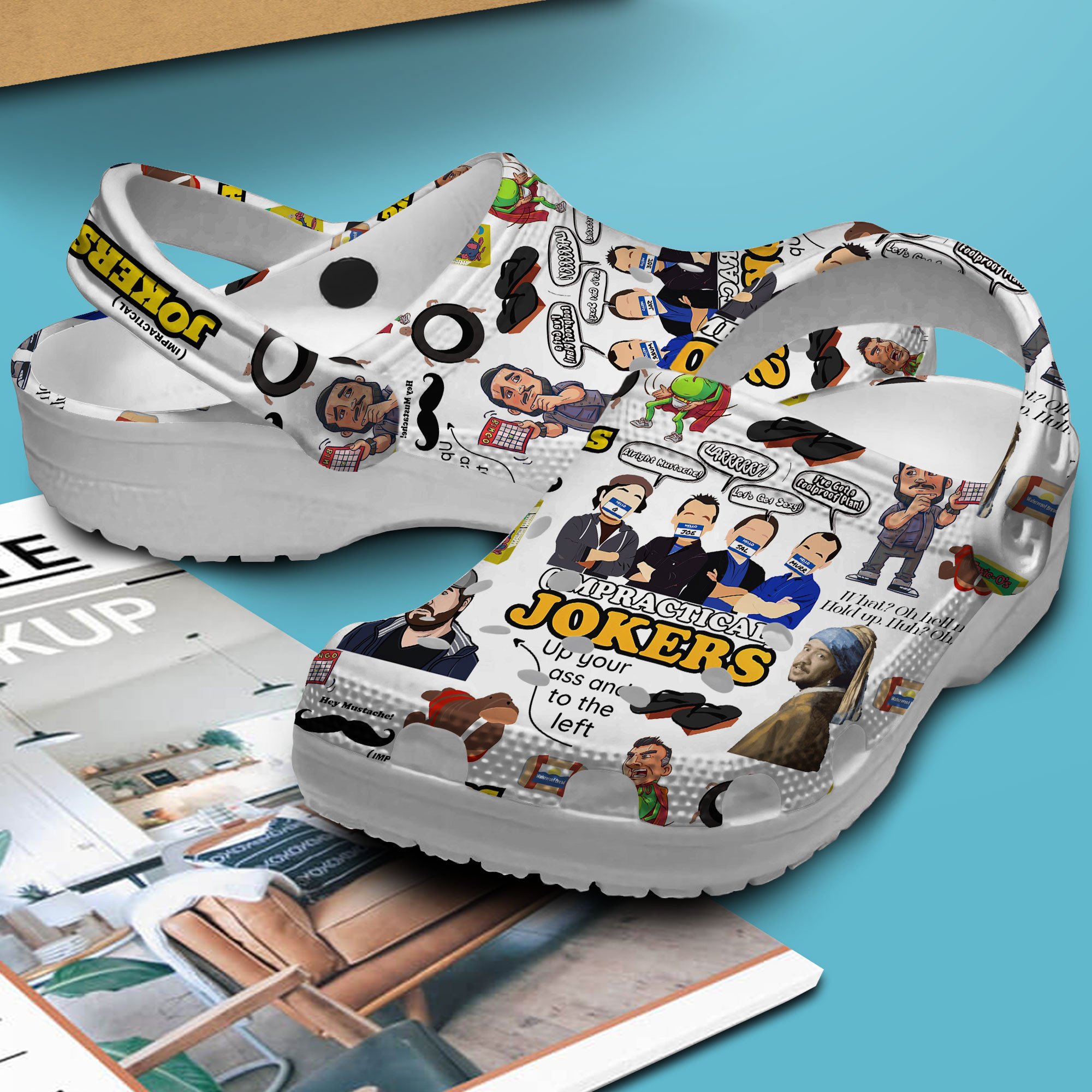 Merchidea Impractical Jokers TV Series Crocs Crocband Clogs Shoes Comfortable For Men Women and Kids