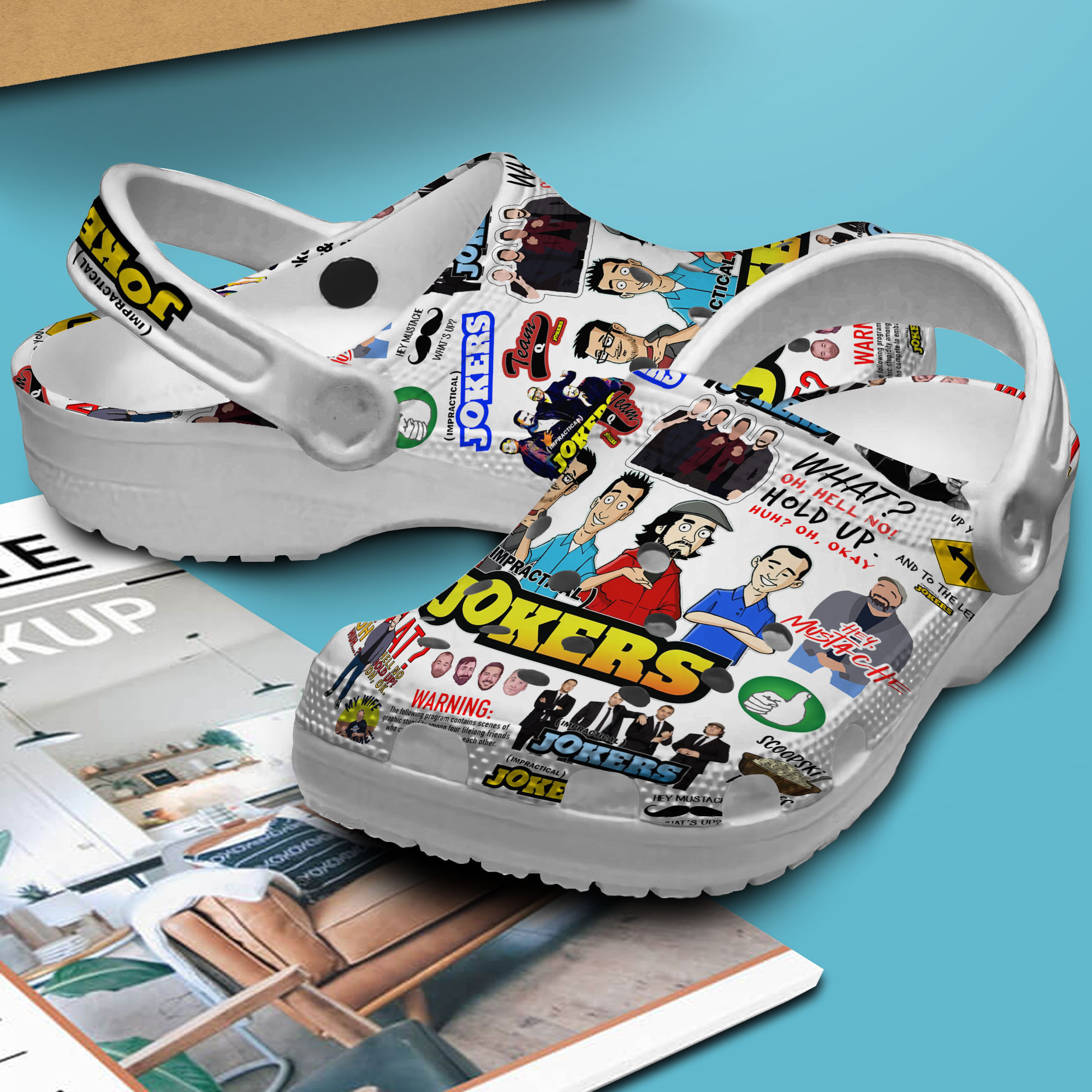 Merchidea Impractical Jokers TV Series Crocs Crocband Clogs Shoes Comfortable For Men Women and Kids