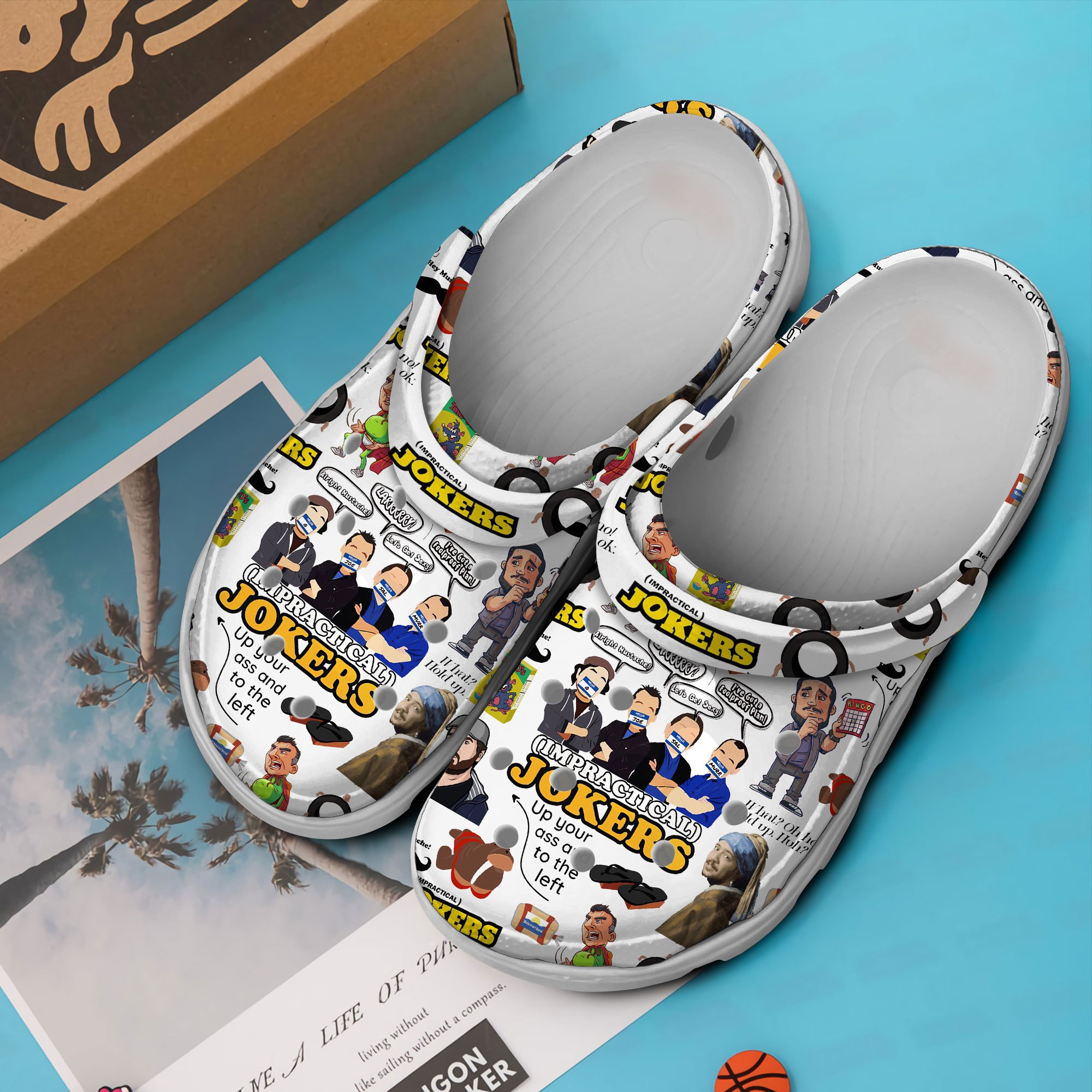 Merchidea Impractical Jokers TV Series Crocs Crocband Clogs Shoes Comfortable For Men Women and Kids