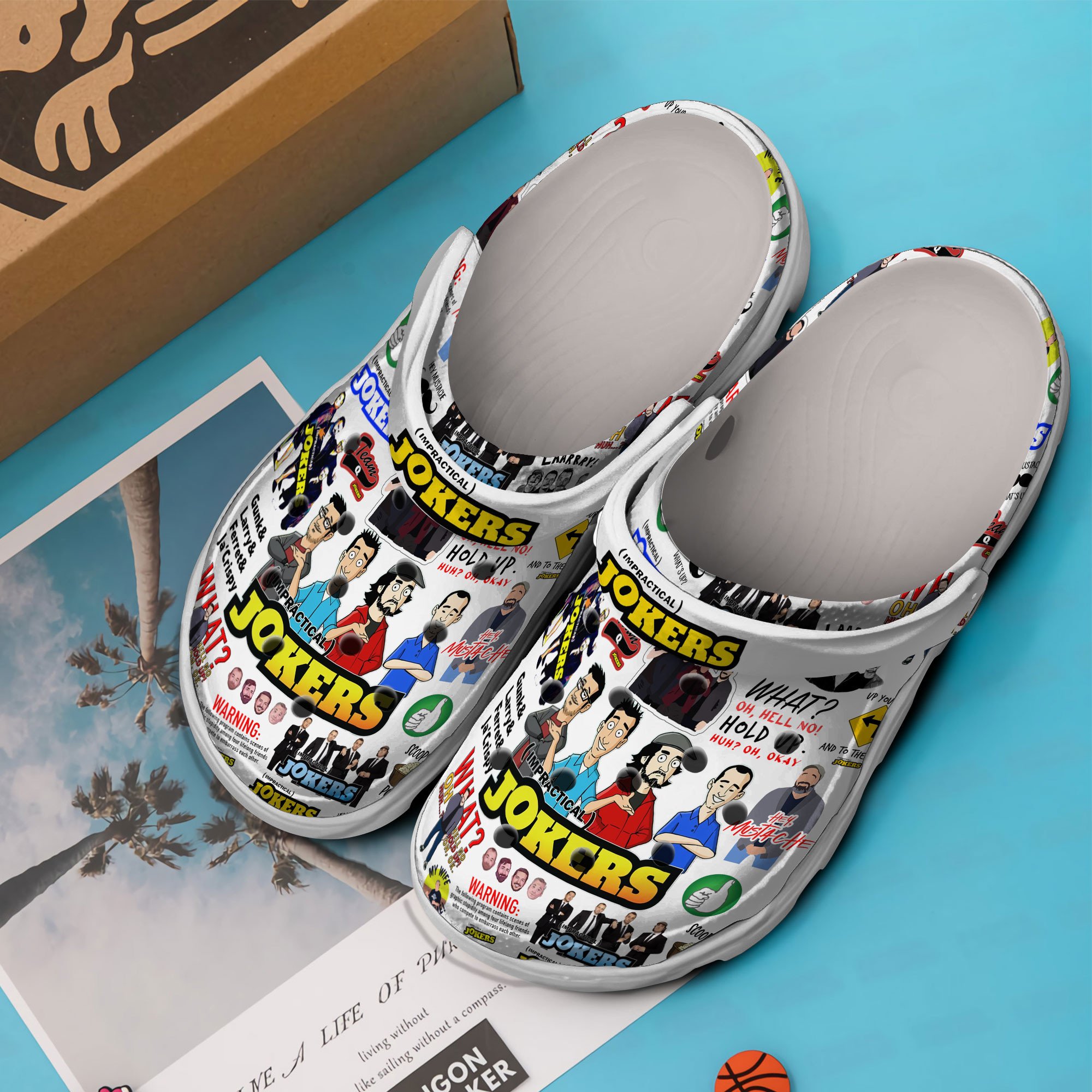 Merchidea Impractical Jokers TV Series Crocs Crocband Clogs Shoes Comfortable For Men Women and Kids